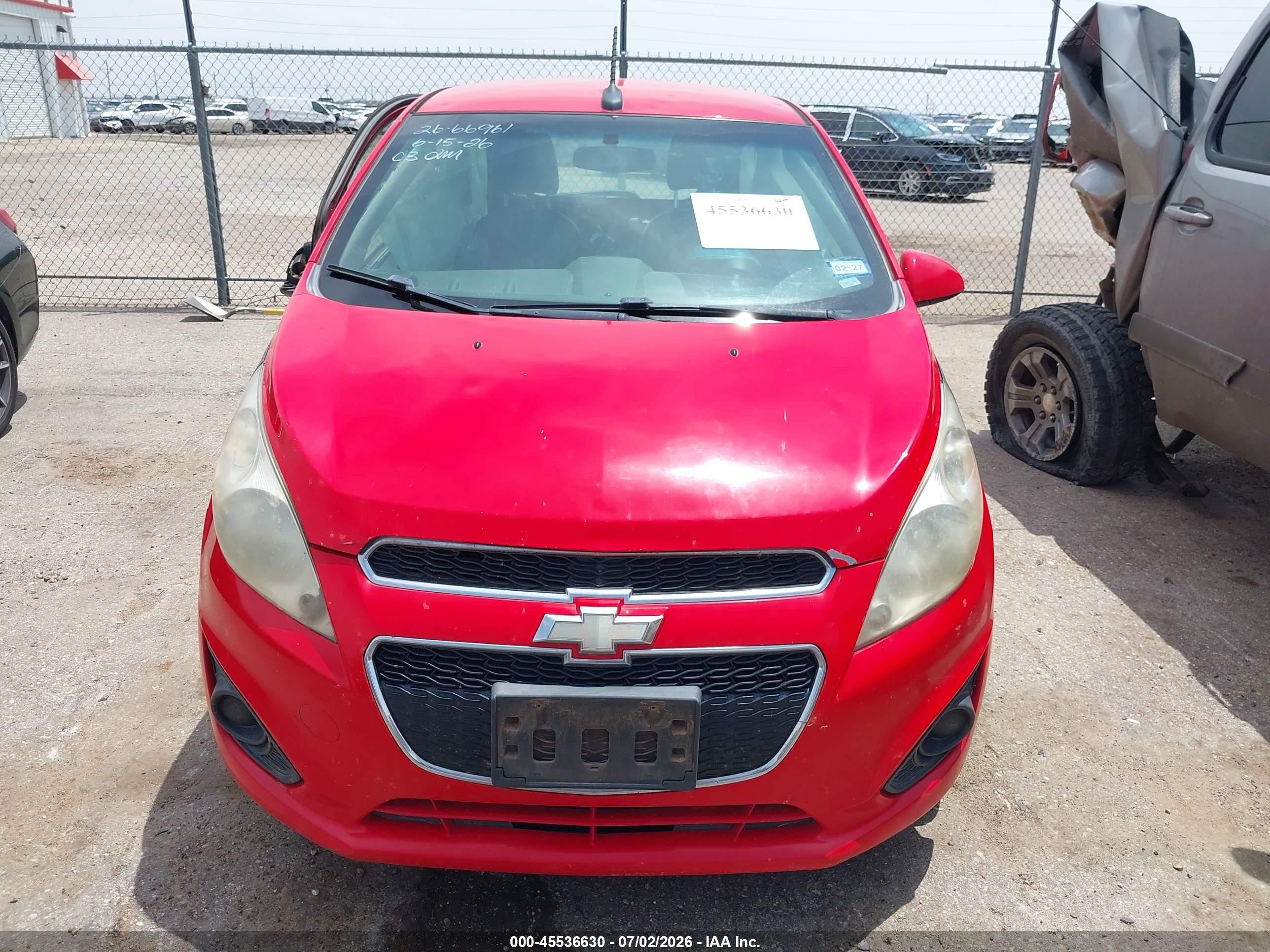 2014 Chevrolet Spark 1lt Manual Красный vin: KL8CC6S98EC562407