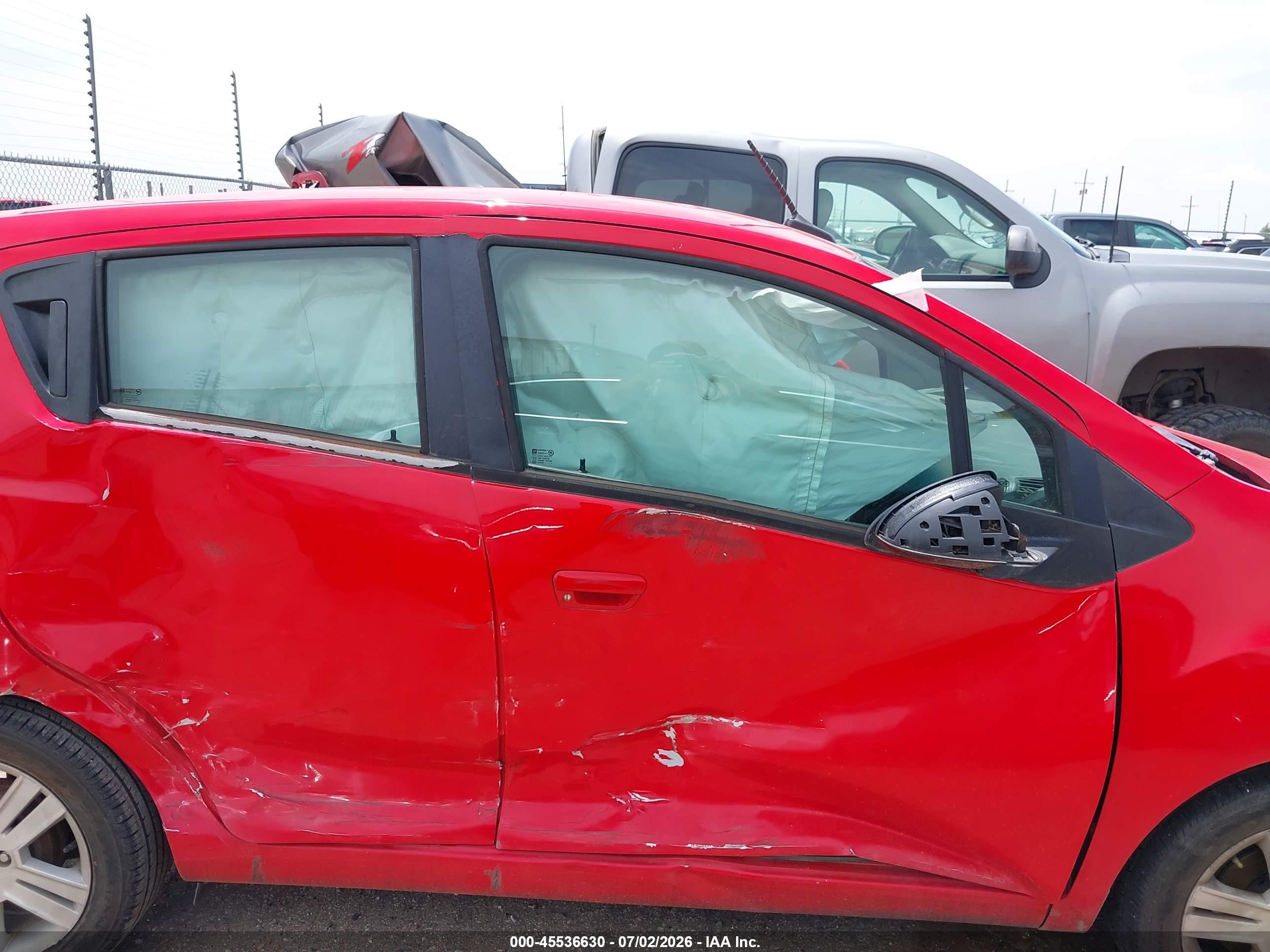 2014 Chevrolet Spark 1lt Manual Красный vin: KL8CC6S98EC562407