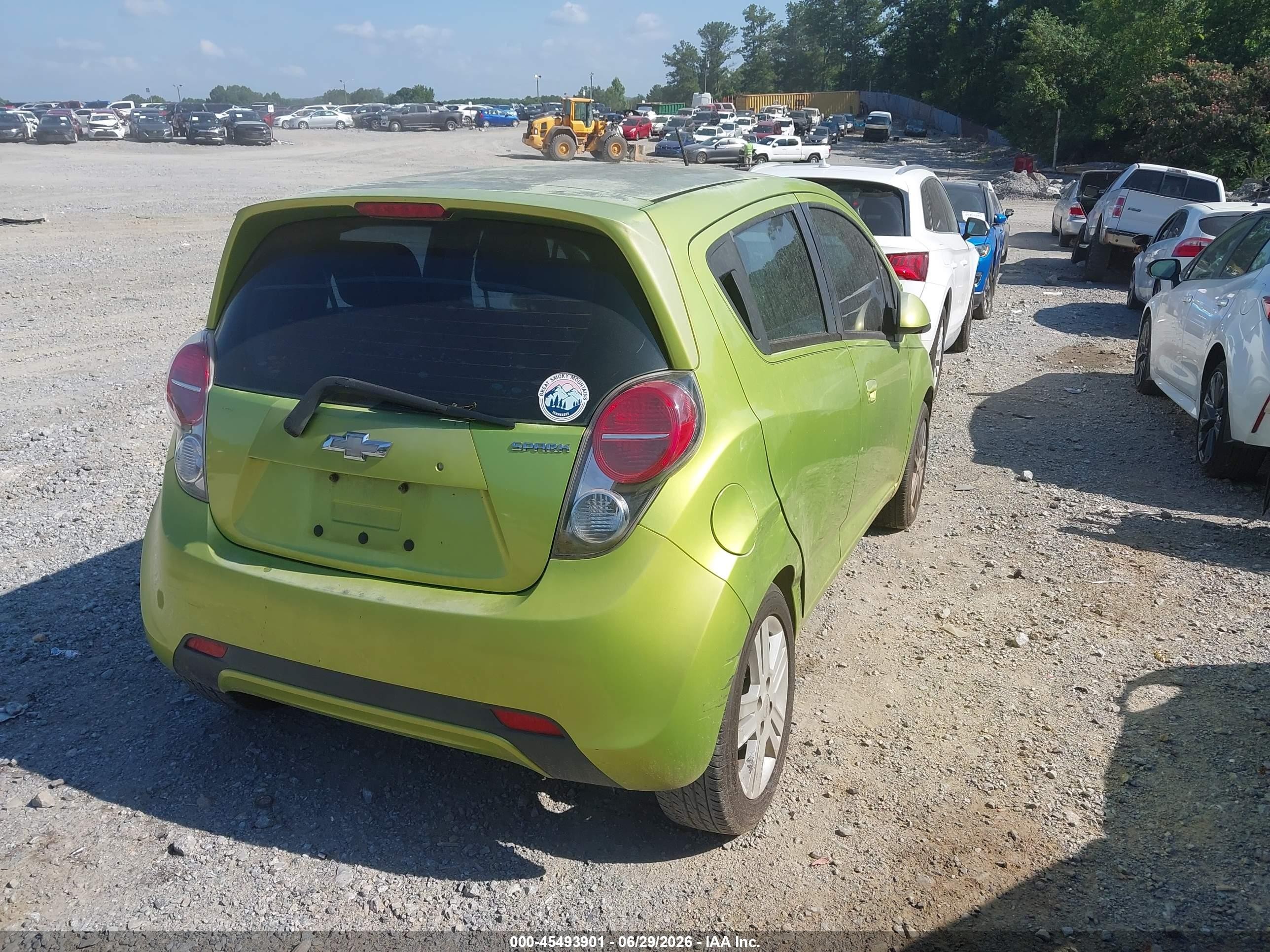 2013 Chevrolet Spark 1lt Auto Зеленый vin: KL8CD6S90DC501077