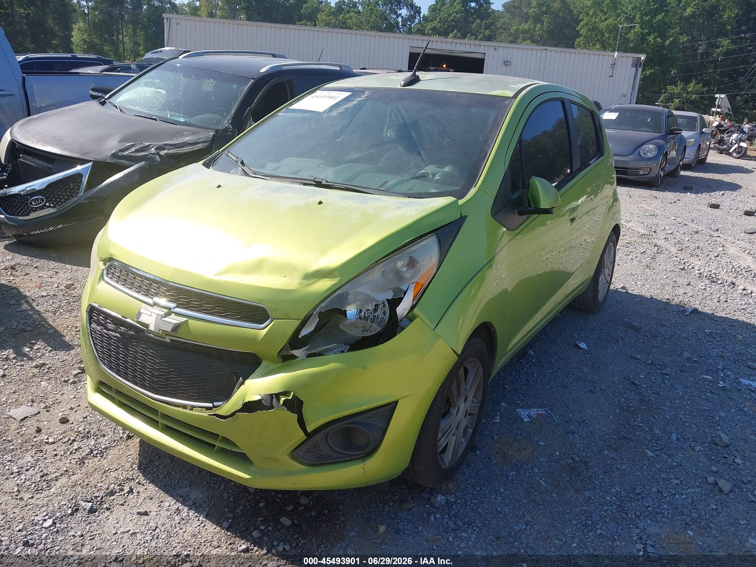 2013 Chevrolet Spark 1lt Auto Зеленый vin: KL8CD6S90DC501077