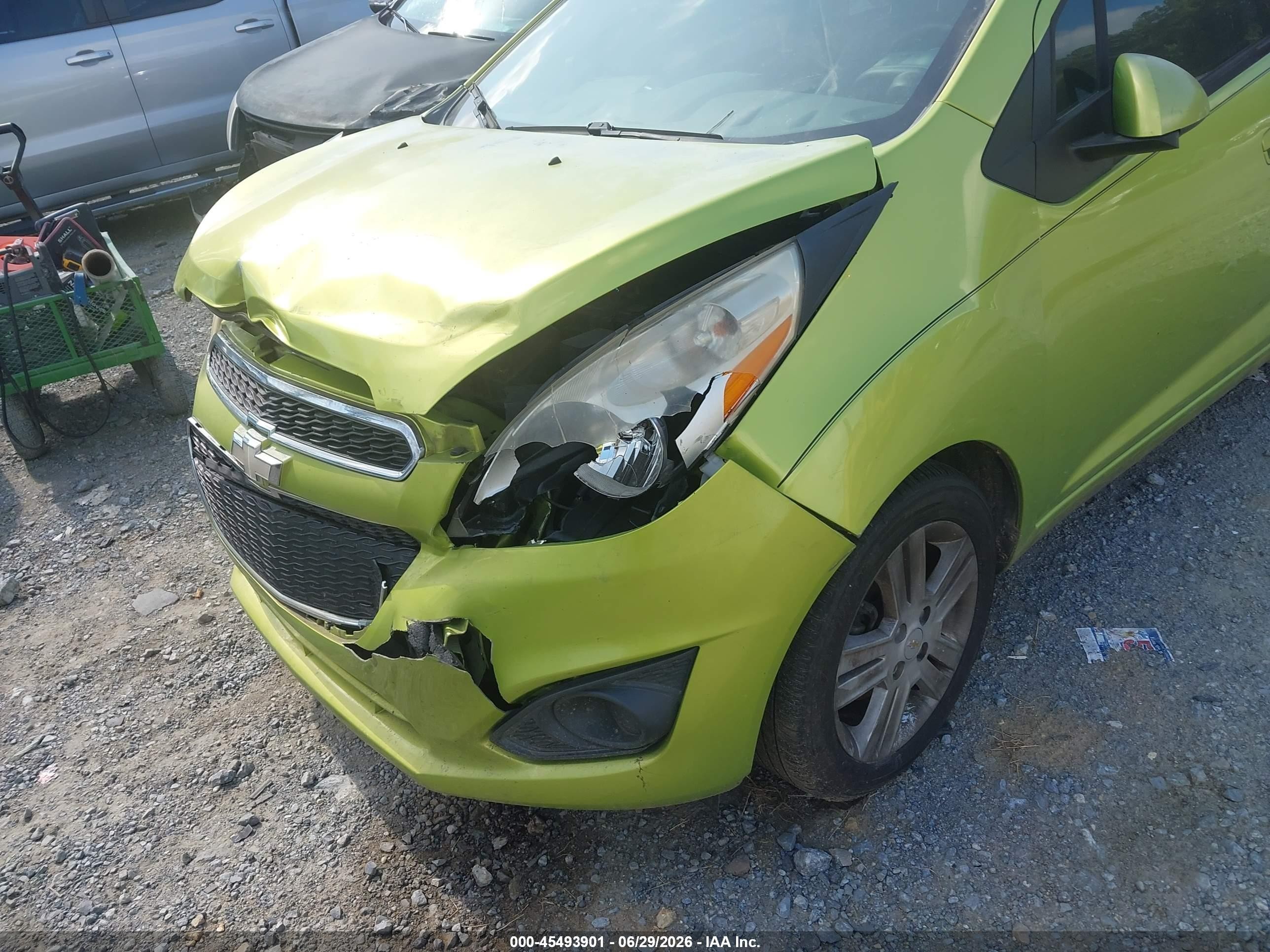 2013 Chevrolet Spark 1lt Auto Зеленый vin: KL8CD6S90DC501077