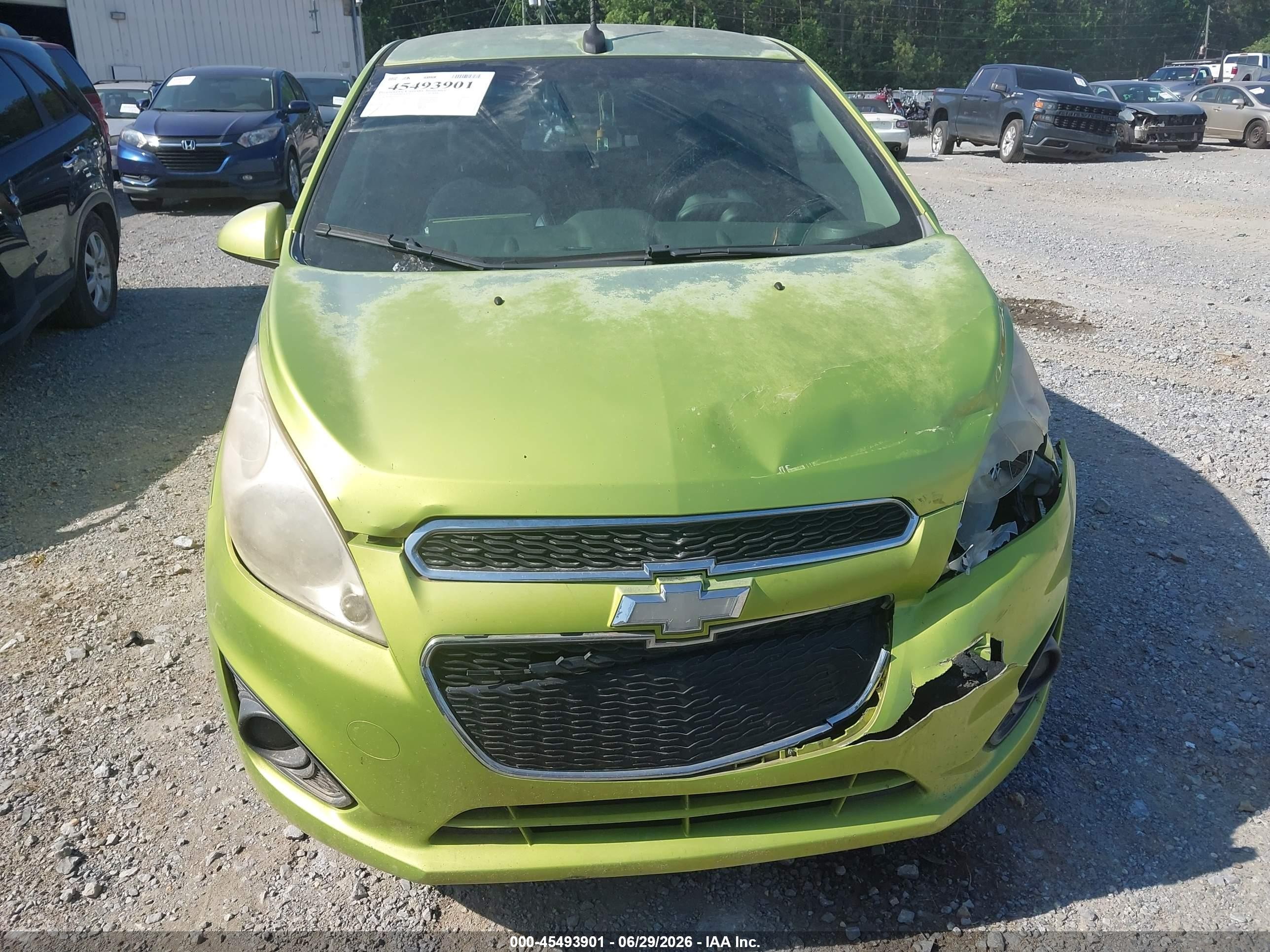 2013 Chevrolet Spark 1lt Auto Зеленый vin: KL8CD6S90DC501077