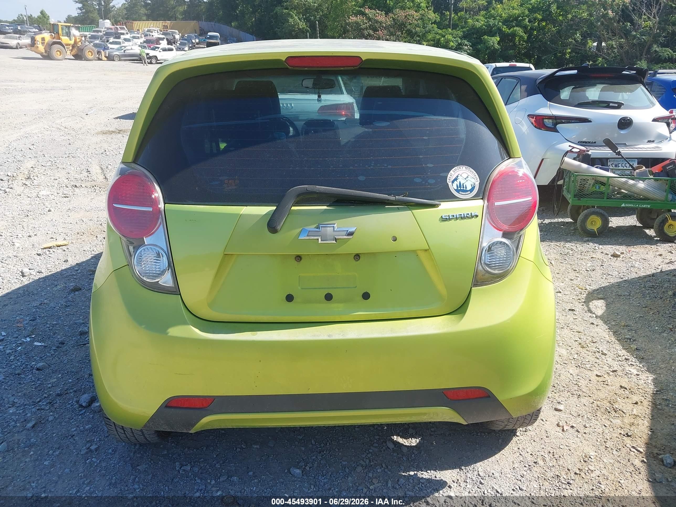 2013 Chevrolet Spark 1lt Auto Зеленый vin: KL8CD6S90DC501077