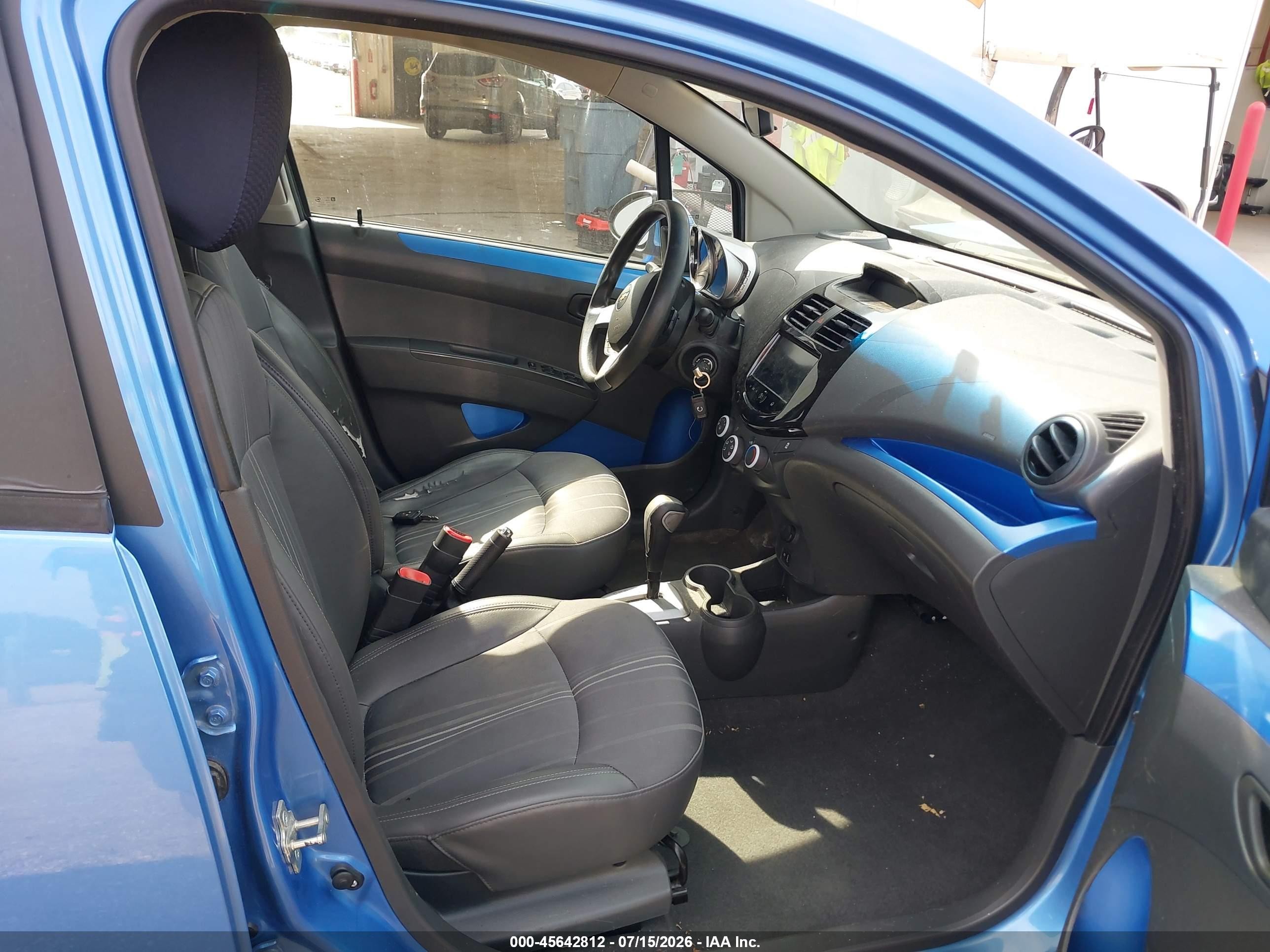 2013 Chevrolet Spark 1lt Auto Light Blue vin: KL8CD6S90DC565300