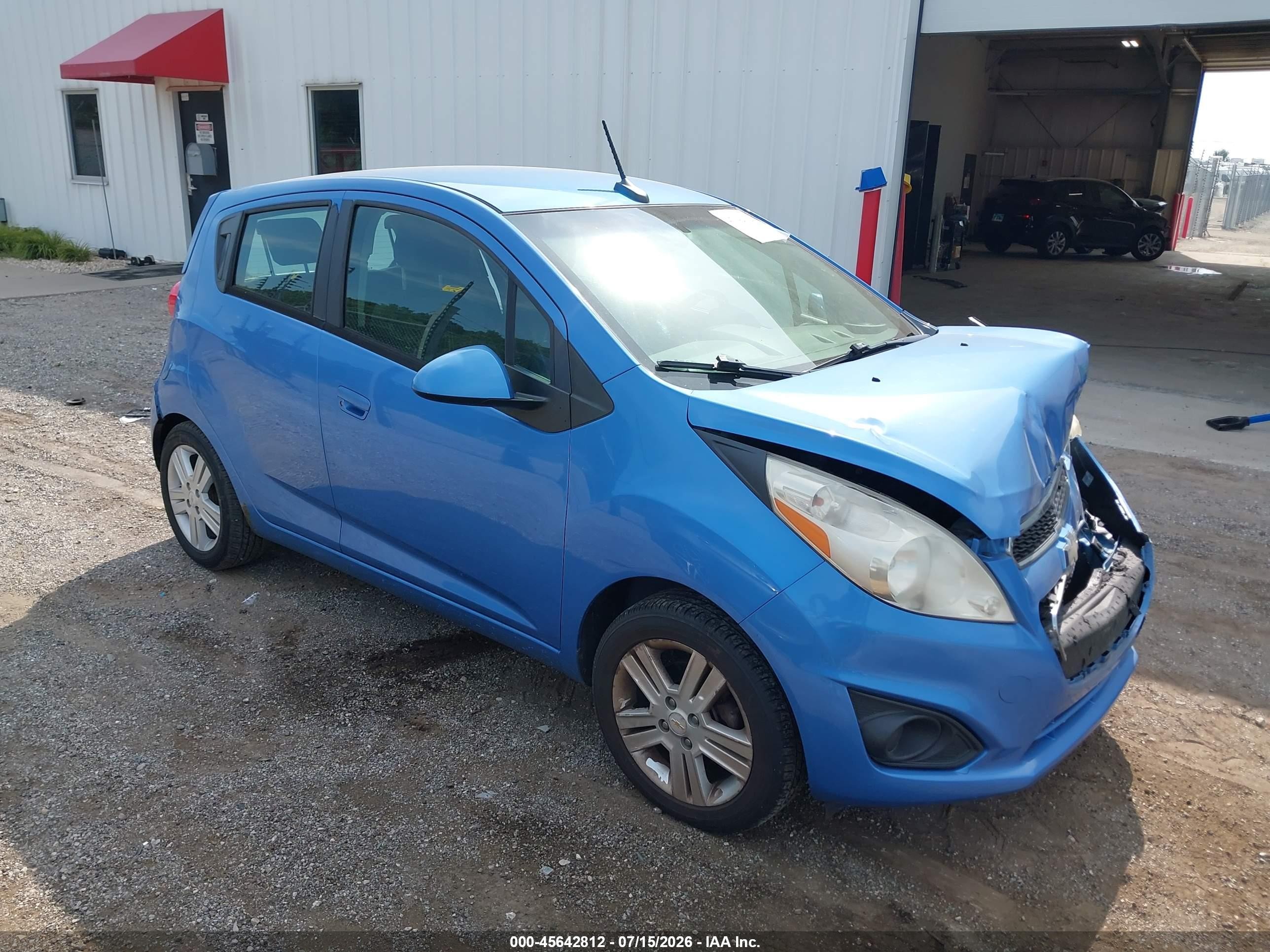 2013 Chevrolet Spark 1lt Auto Light Blue vin: KL8CD6S90DC565300