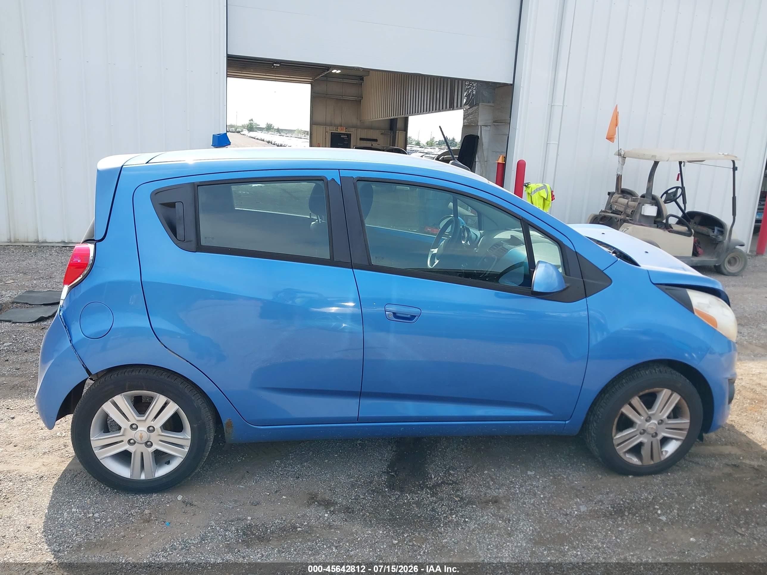 2013 Chevrolet Spark 1lt Auto Light Blue vin: KL8CD6S90DC565300