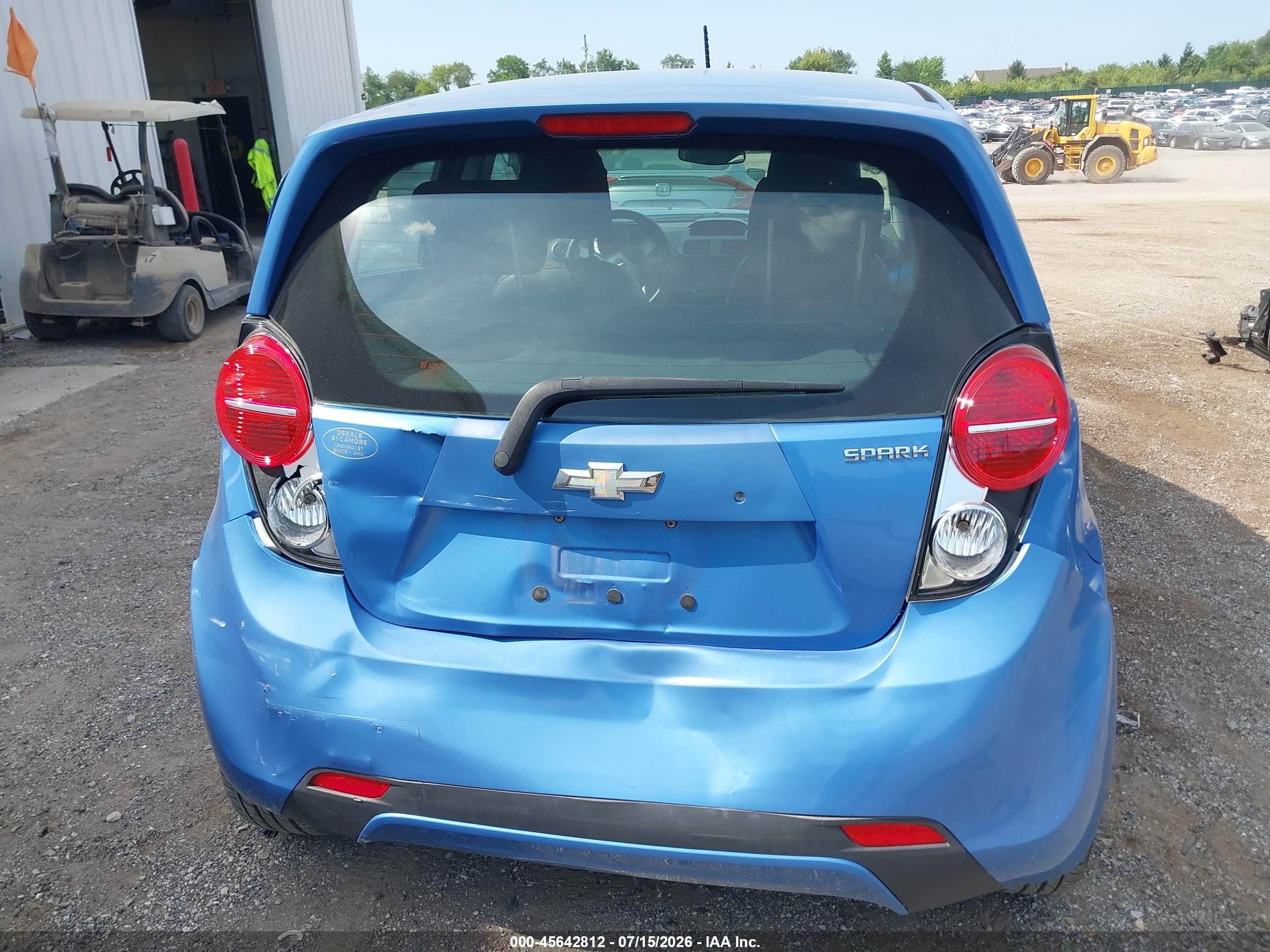 2013 Chevrolet Spark 1lt Auto Light Blue vin: KL8CD6S90DC565300