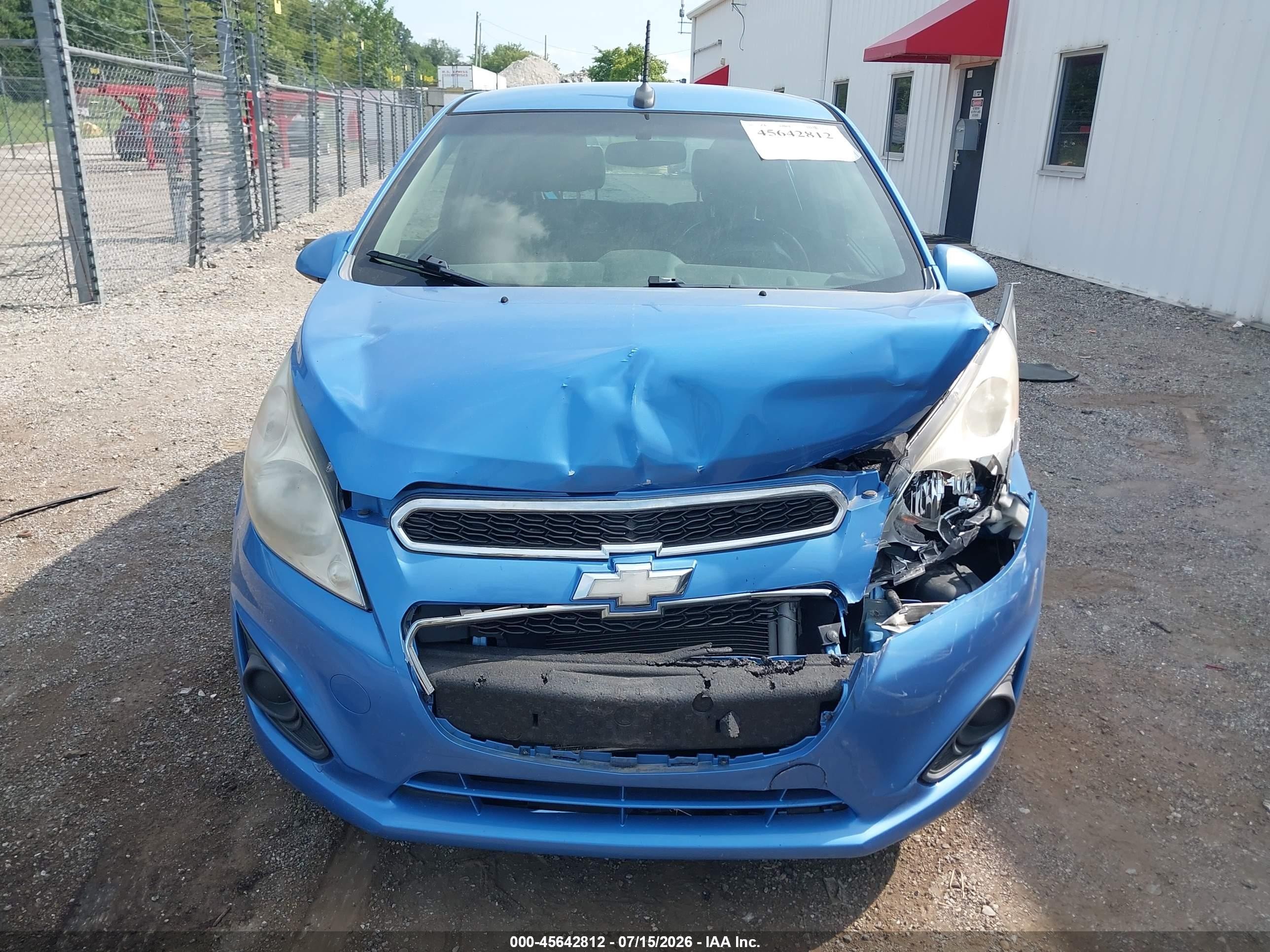 2013 Chevrolet Spark 1lt Auto Light Blue vin: KL8CD6S90DC565300