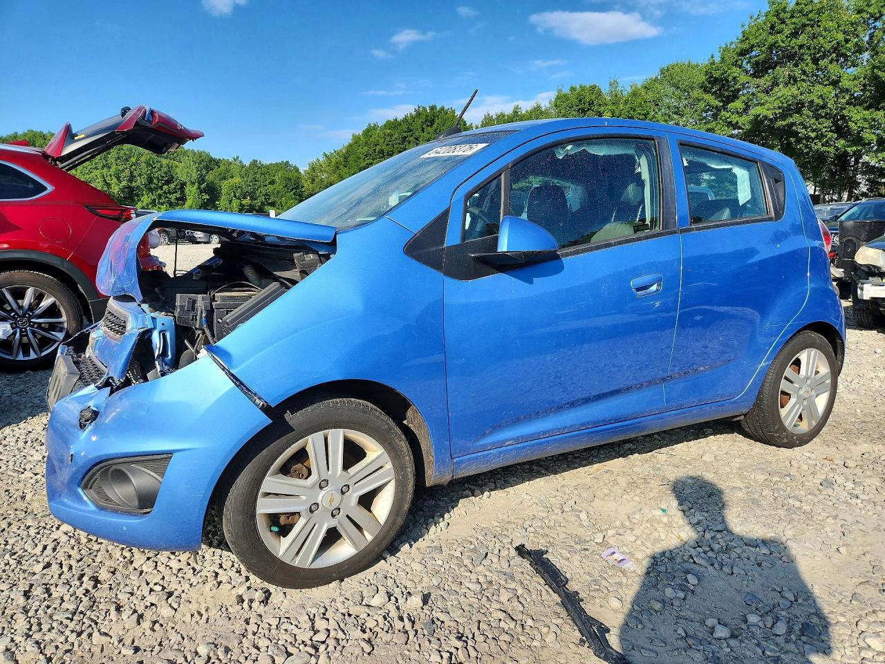 2013 Chevrolet Spark 1lt Blue vin: KL8CD6S90DC575048