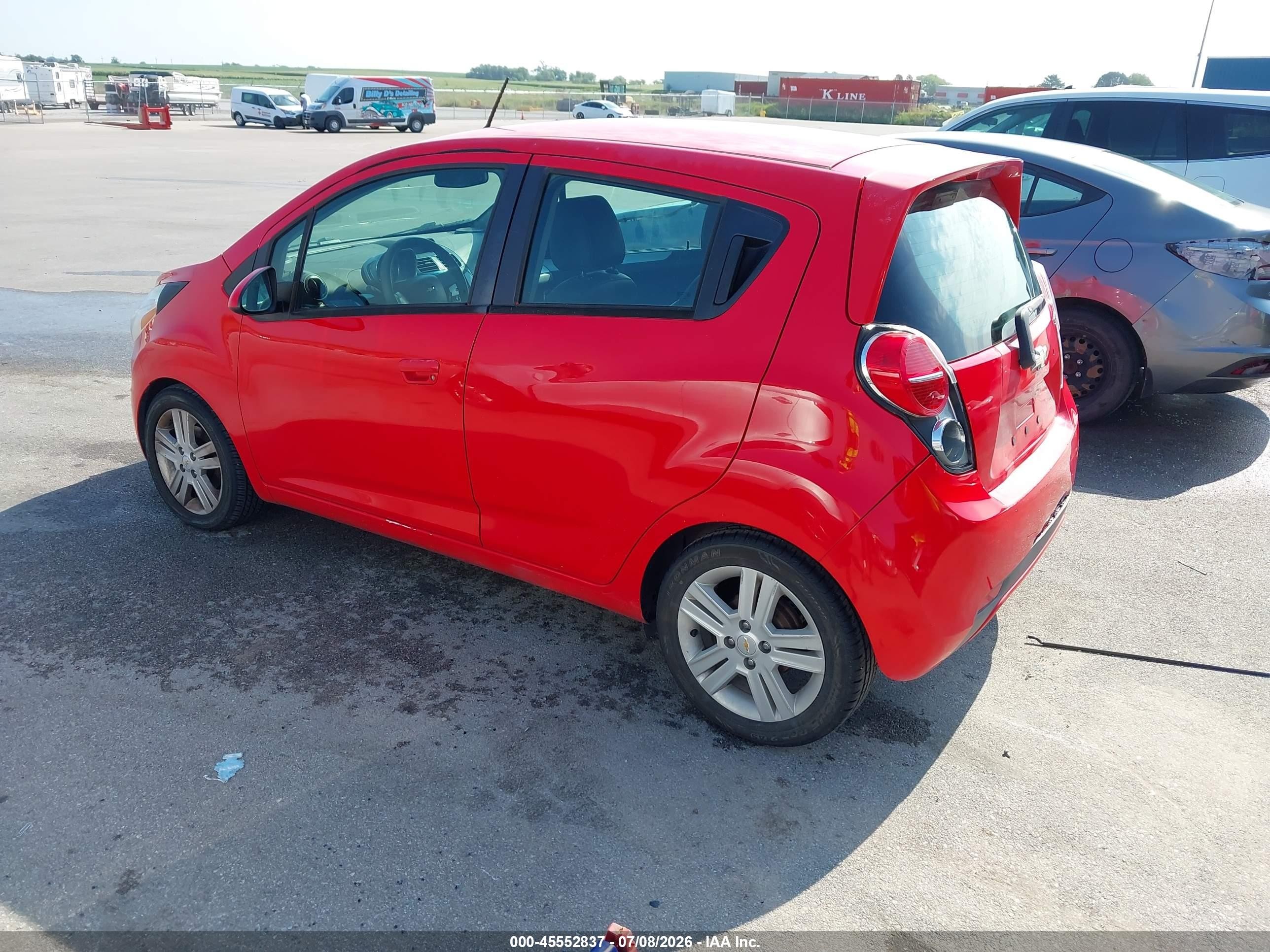 2013 Chevrolet Spark 1lt Auto Red vin: KL8CD6S90DC625513