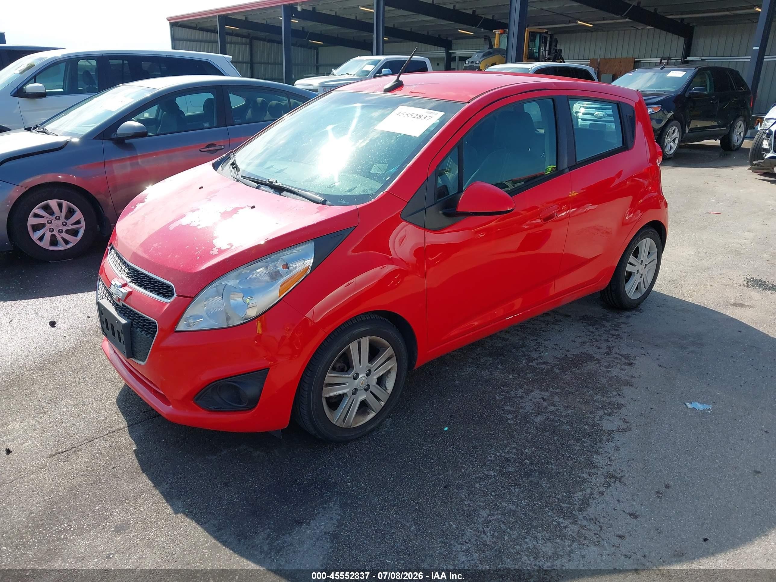 2013 Chevrolet Spark 1lt Auto Red vin: KL8CD6S90DC625513