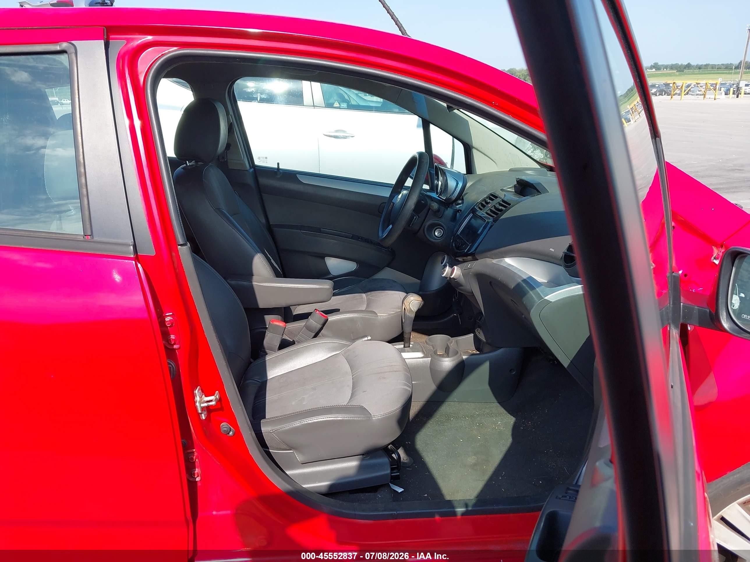 2013 Chevrolet Spark 1lt Auto Red vin: KL8CD6S90DC625513