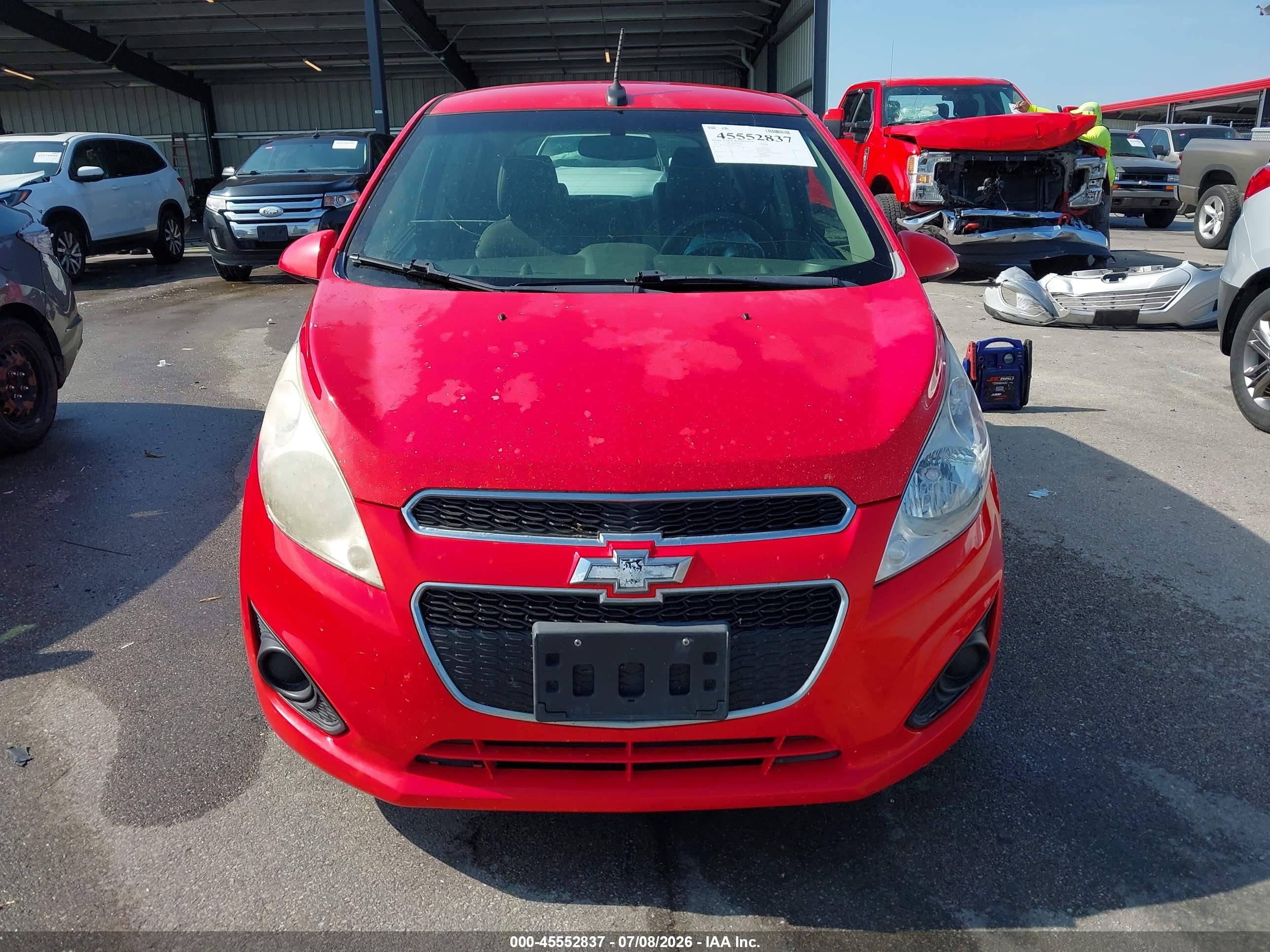 2013 Chevrolet Spark 1lt Auto Red vin: KL8CD6S90DC625513
