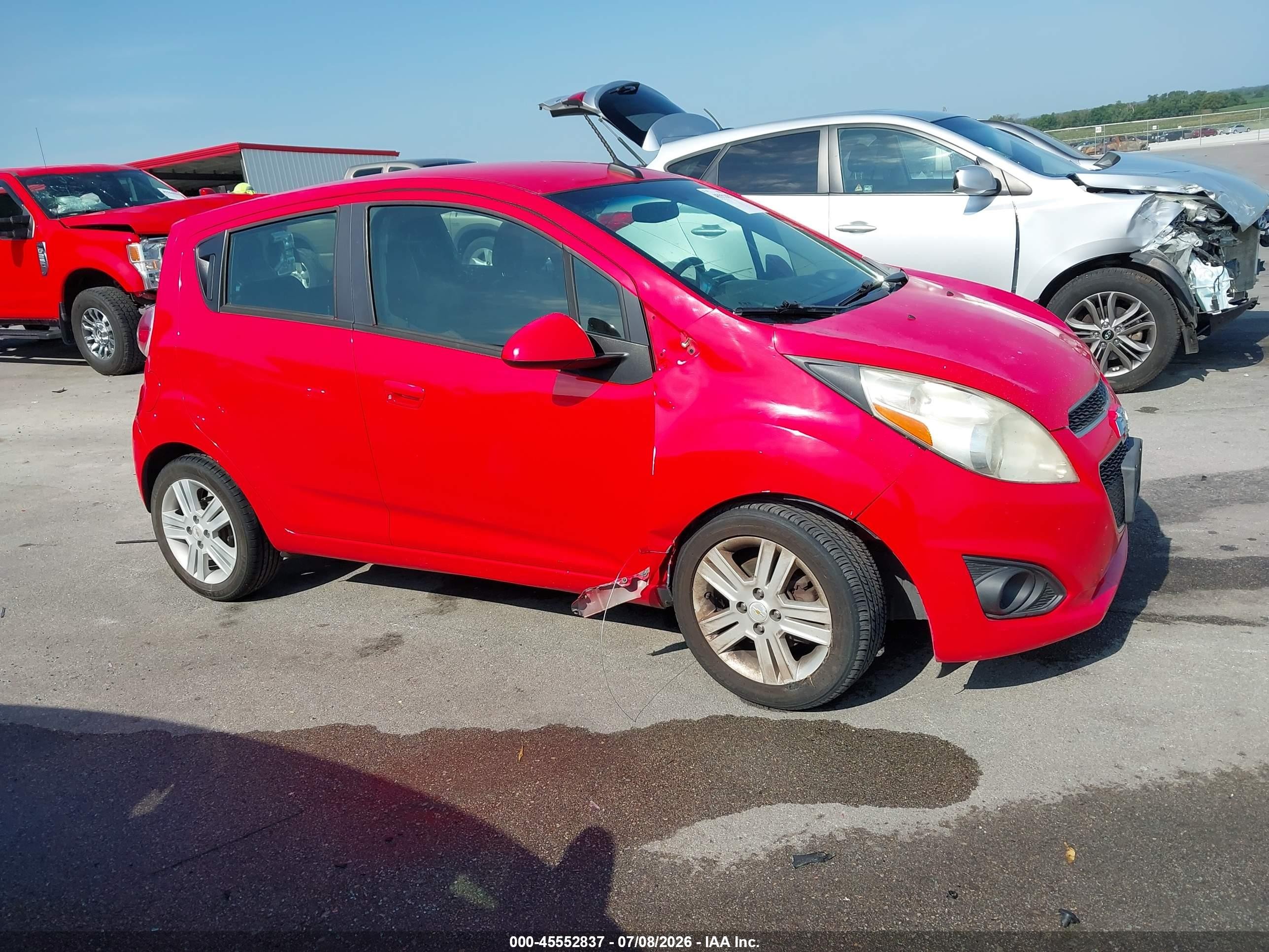 2013 Chevrolet Spark 1lt Auto Red vin: KL8CD6S90DC625513