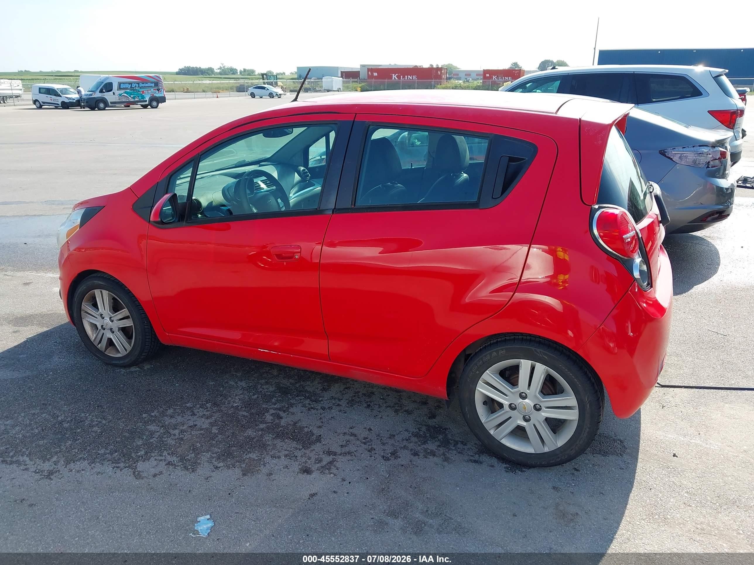 2013 Chevrolet Spark 1lt Auto Red vin: KL8CD6S90DC625513