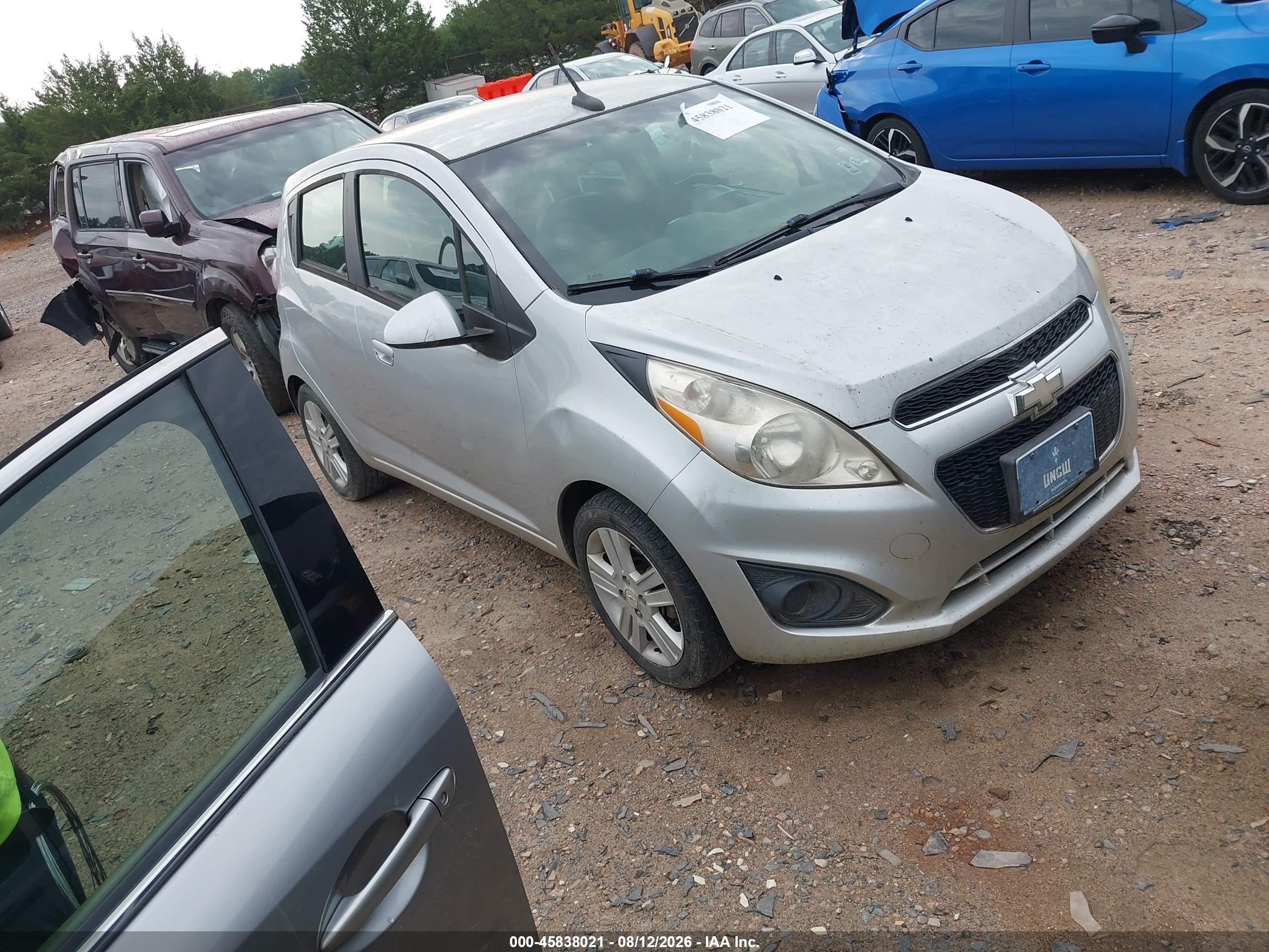 2014 Chevrolet Spark 1lt Auto Silver vin: KL8CD6S90EC412773