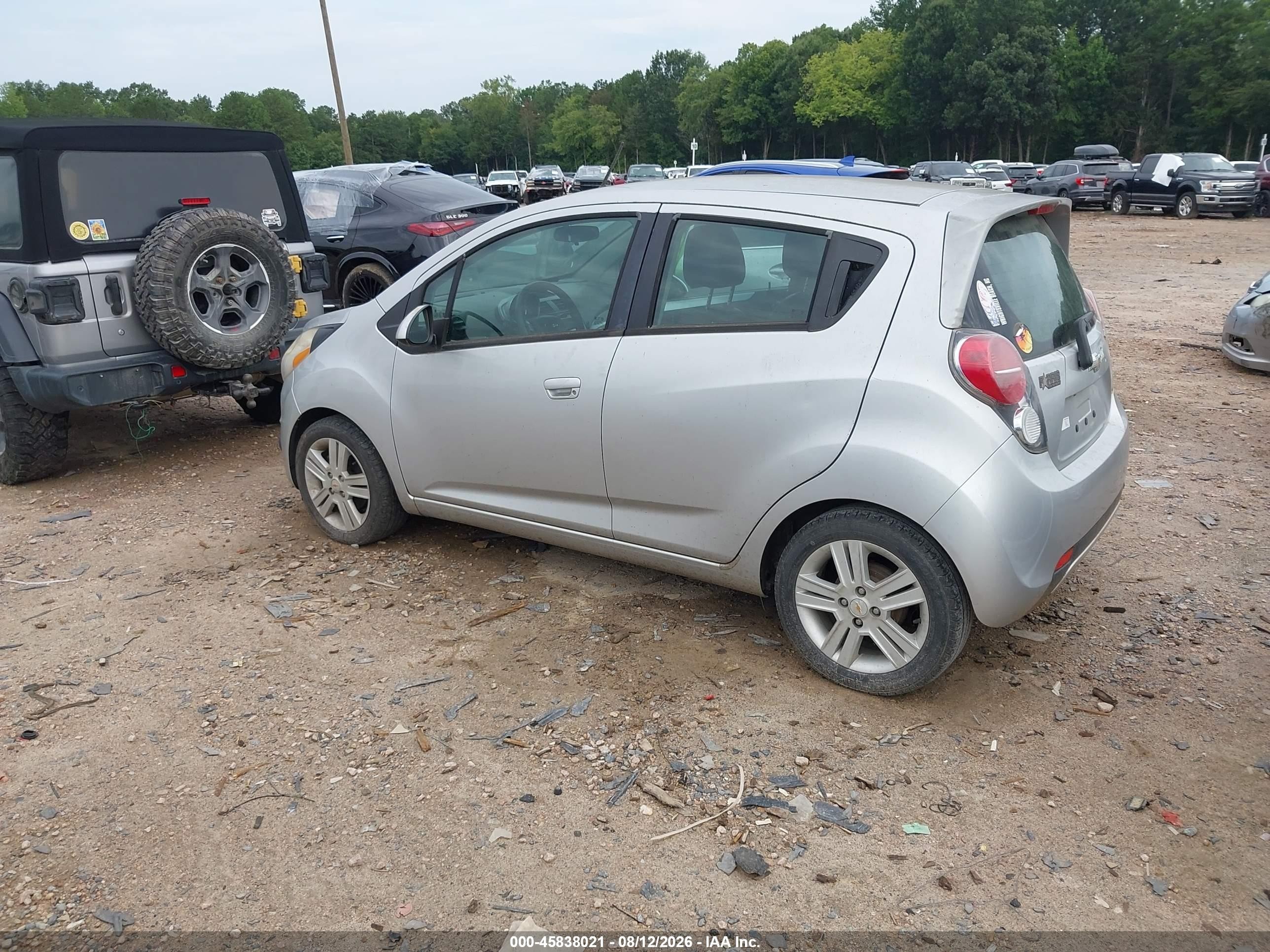 2014 Chevrolet Spark 1lt Auto Silver vin: KL8CD6S90EC412773