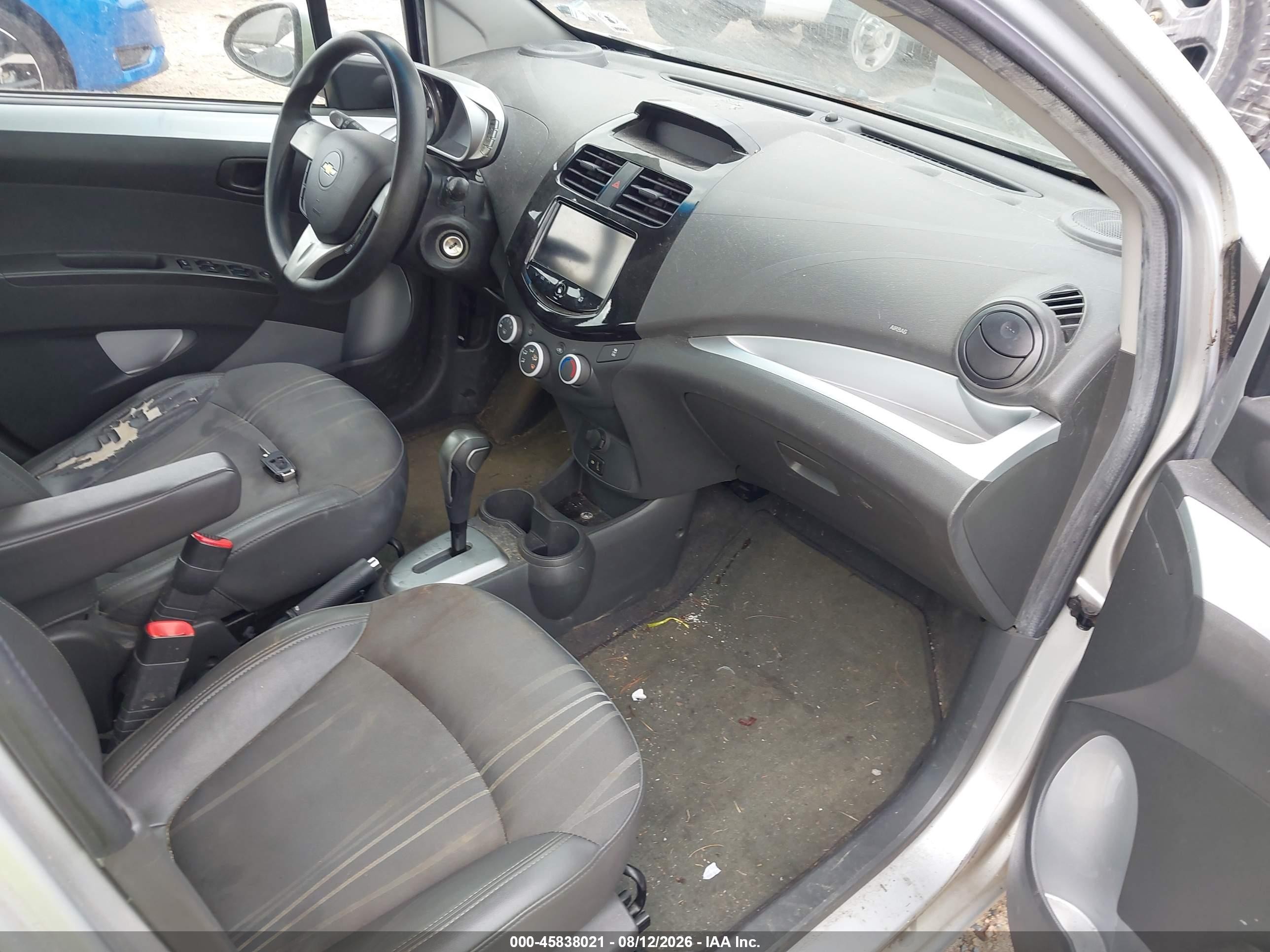 2014 Chevrolet Spark 1lt Auto Silver vin: KL8CD6S90EC412773