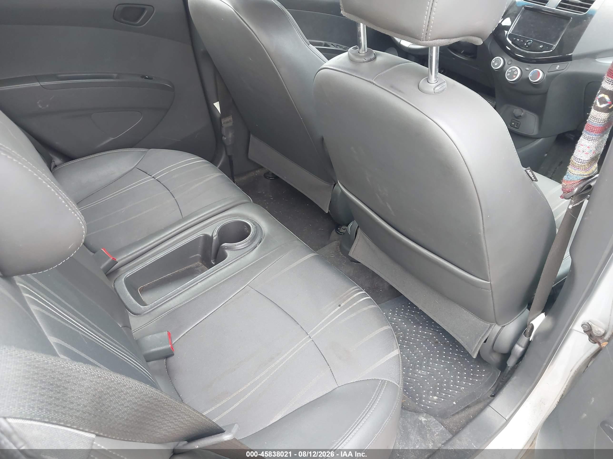 2014 Chevrolet Spark 1lt Auto Silver vin: KL8CD6S90EC412773