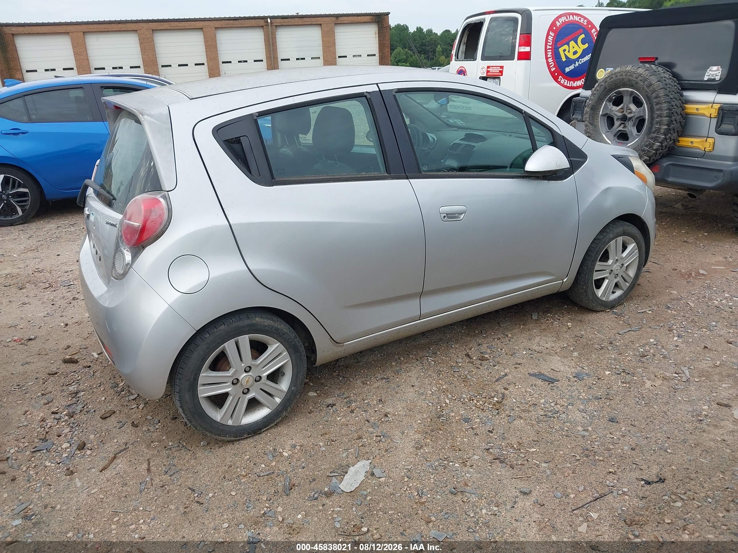 2014 Chevrolet Spark 1lt Auto Silver vin: KL8CD6S90EC412773