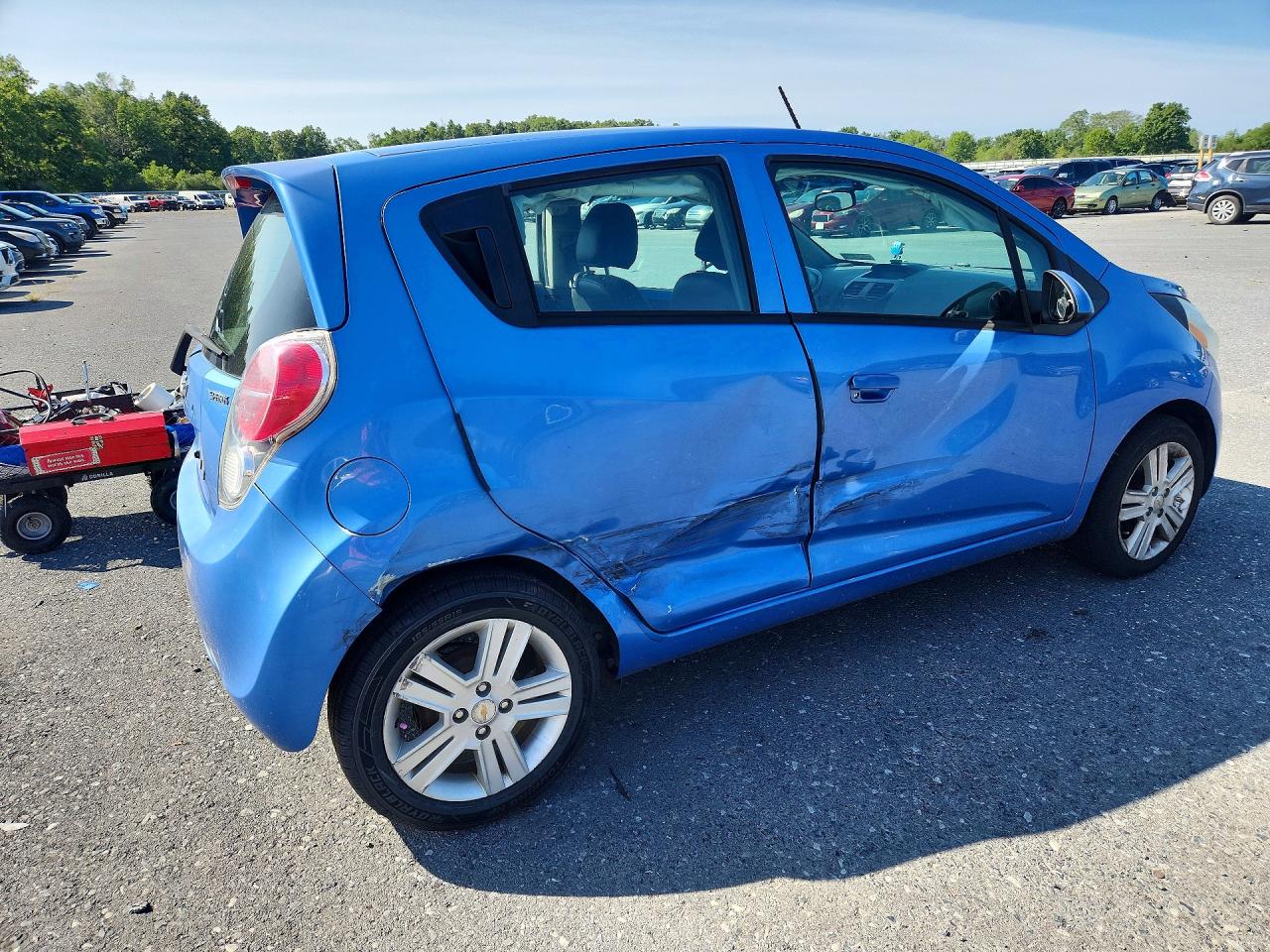 2014 Chevrolet Spark 1lt Синий vin: KL8CD6S90EC419061