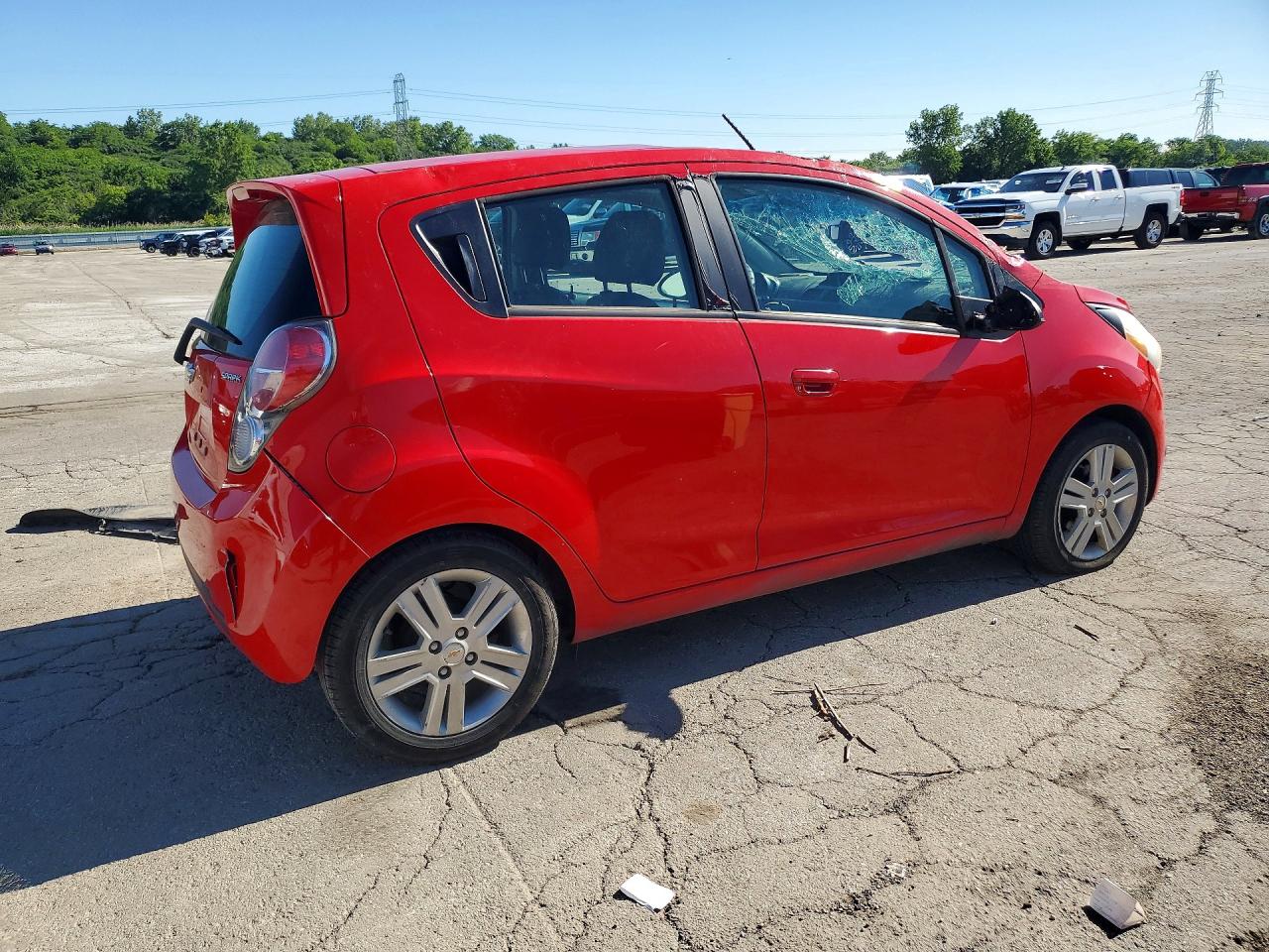 2014 Chevrolet Spark 1lt Red vin: KL8CD6S90EC457034