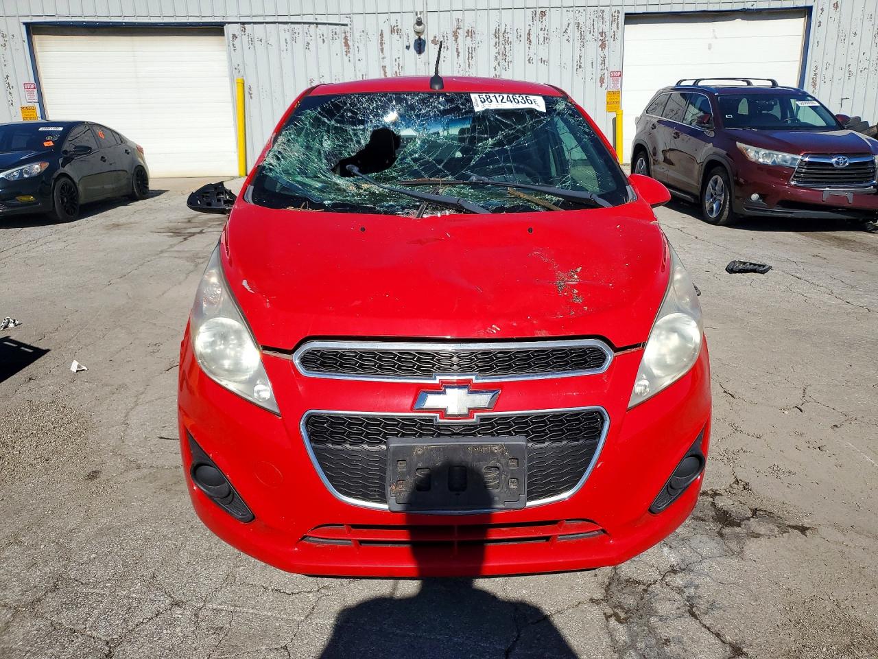 2014 Chevrolet Spark 1lt Red vin: KL8CD6S90EC457034