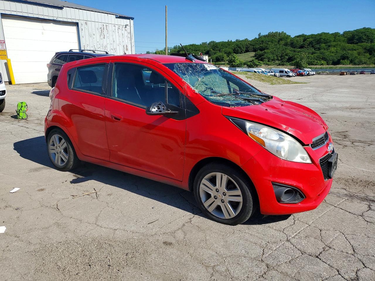 2014 Chevrolet Spark 1lt Red vin: KL8CD6S90EC457034