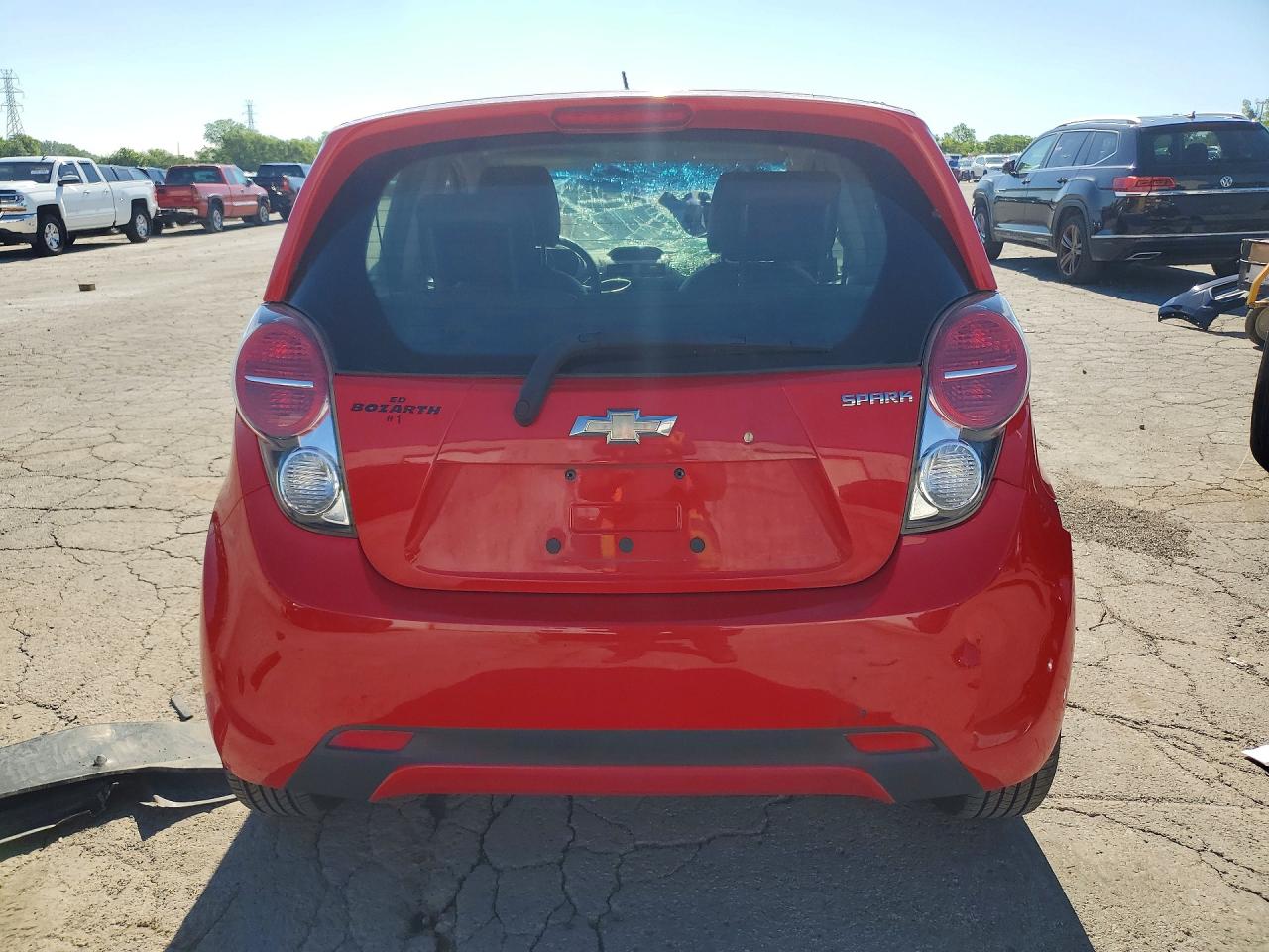2014 Chevrolet Spark 1lt Red vin: KL8CD6S90EC457034