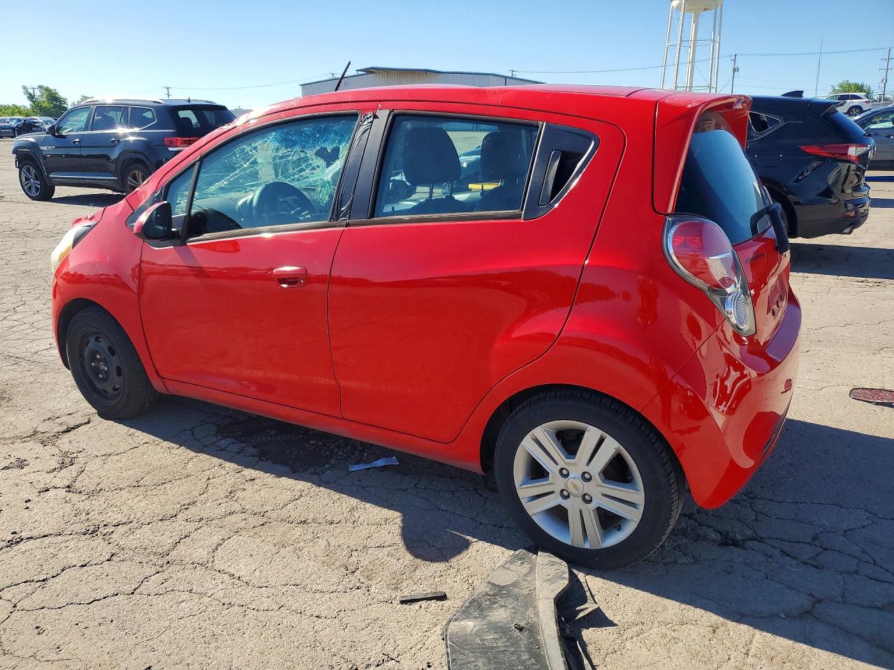 2014 Chevrolet Spark 1lt Red vin: KL8CD6S90EC457034