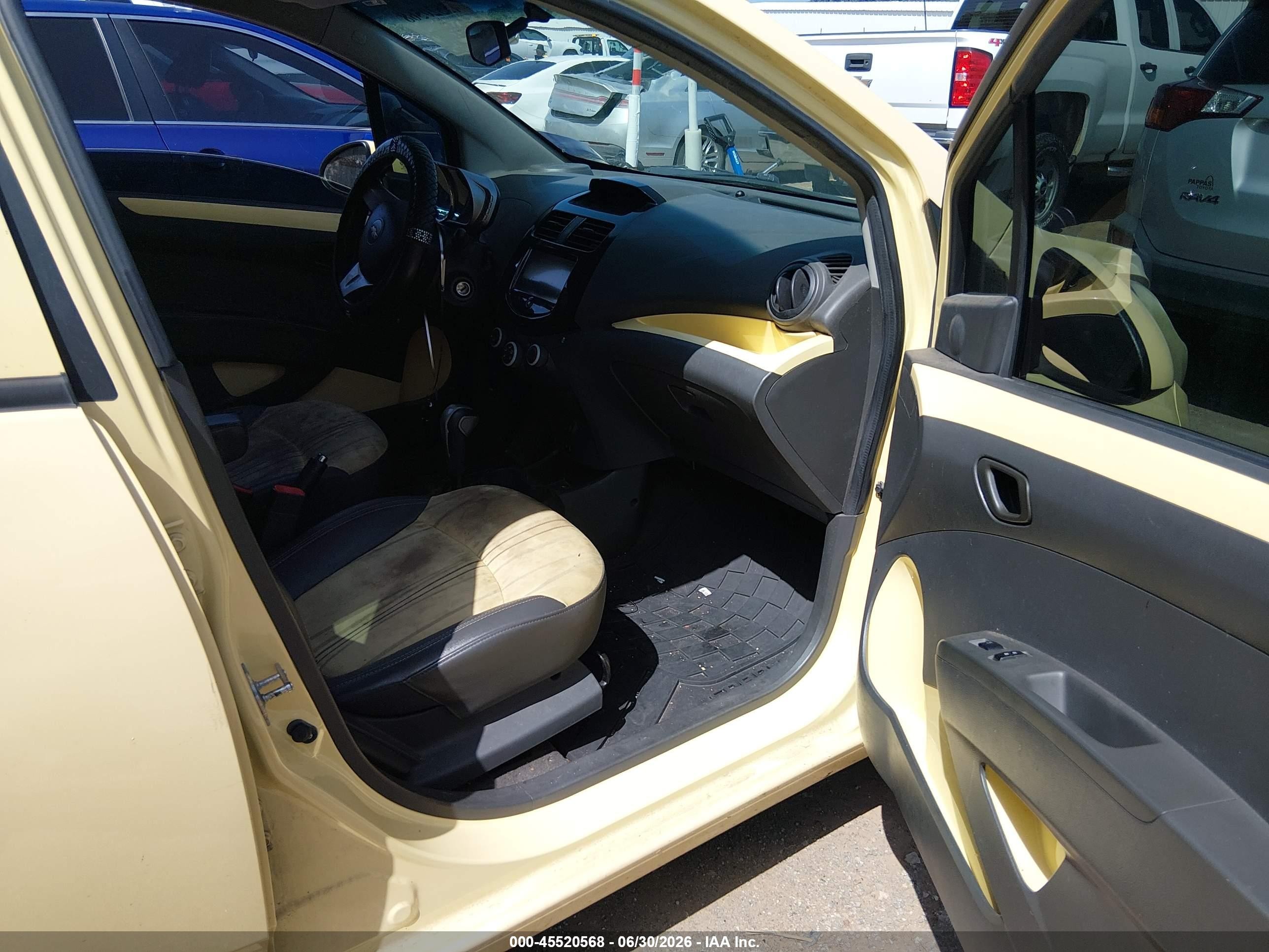 2014 Chevrolet Spark 1lt Auto Yellow vin: KL8CD6S90EC487103