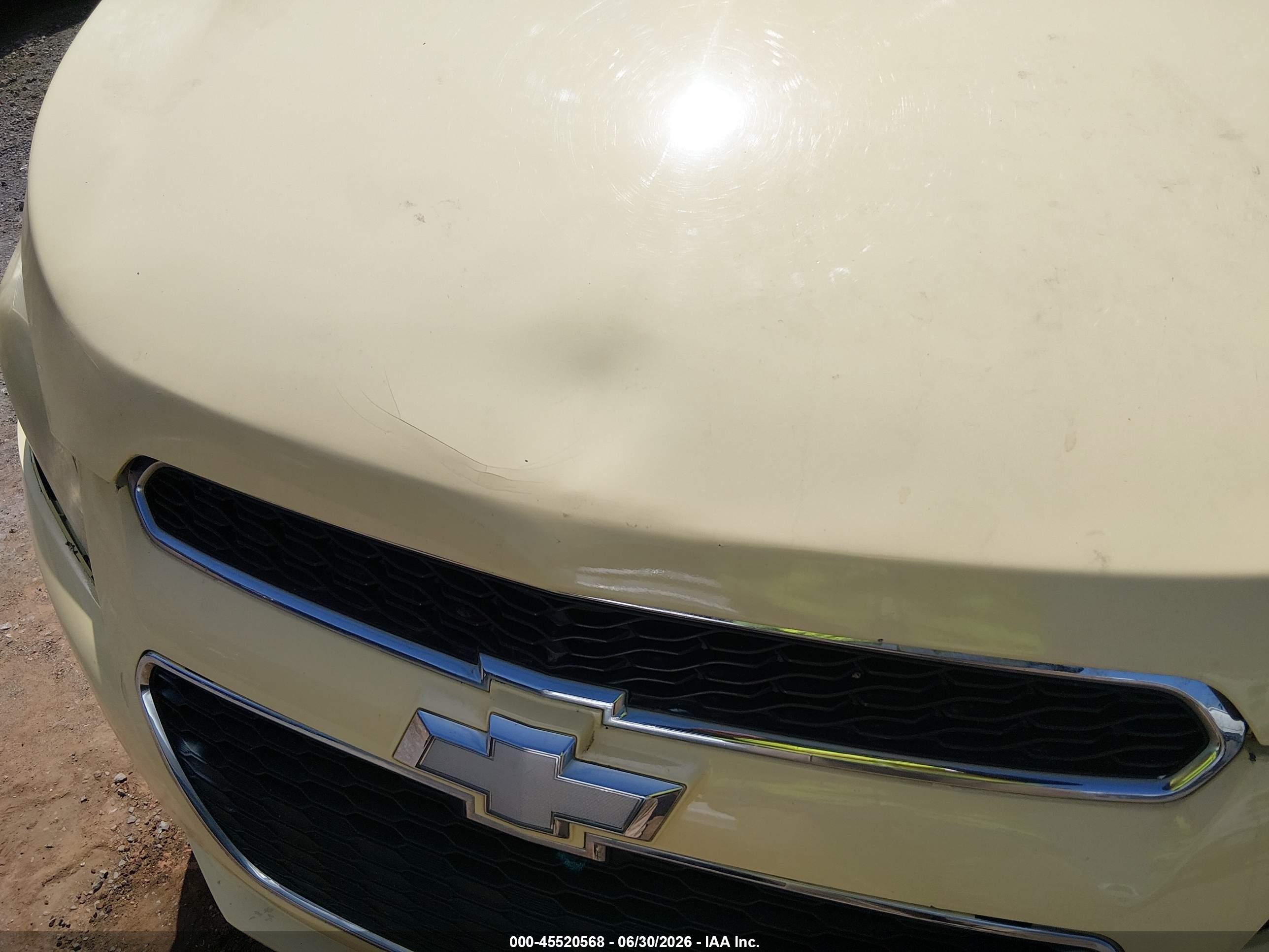 2014 Chevrolet Spark 1lt Auto Yellow vin: KL8CD6S90EC487103