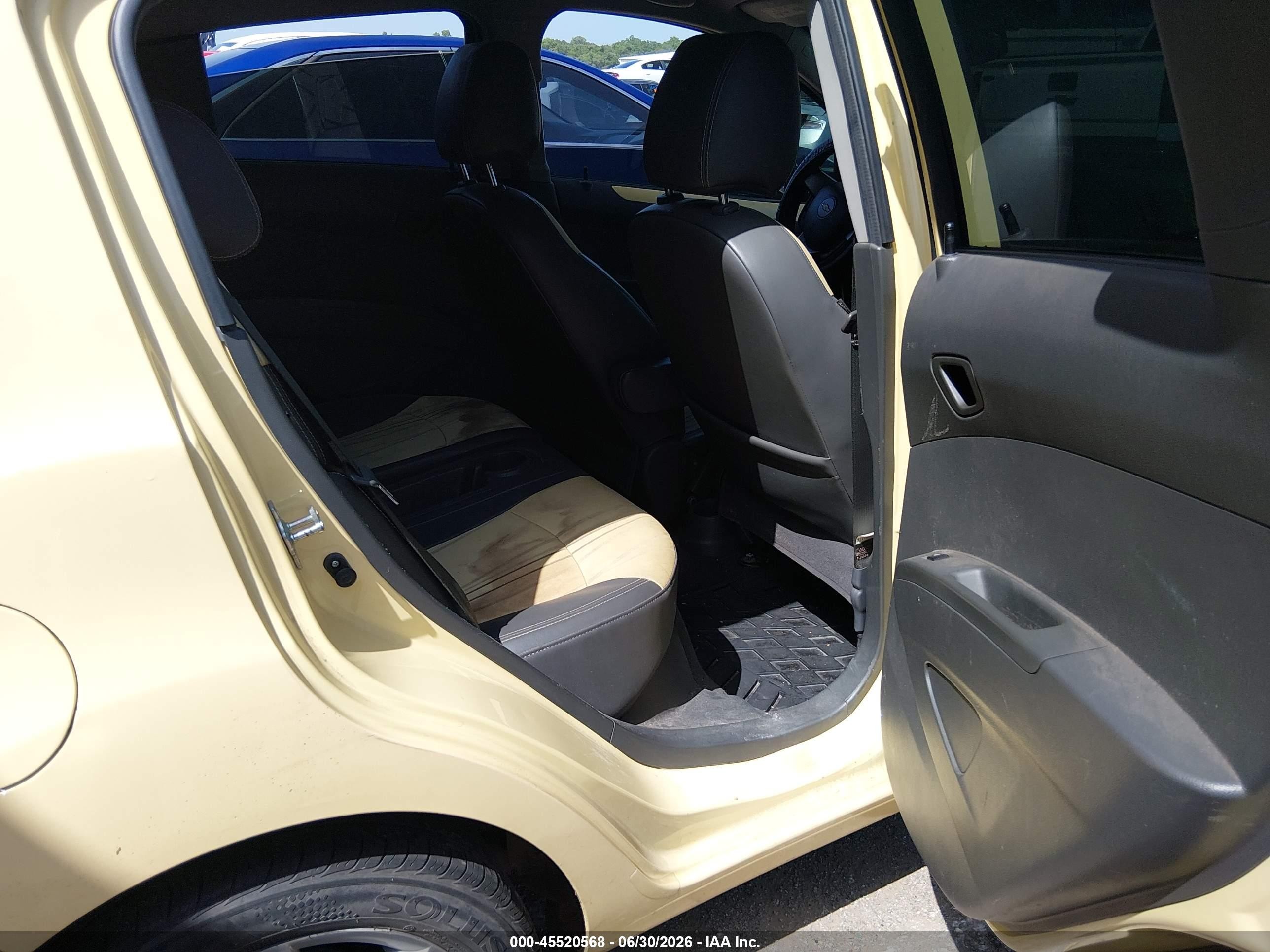 2014 Chevrolet Spark 1lt Auto Yellow vin: KL8CD6S90EC487103