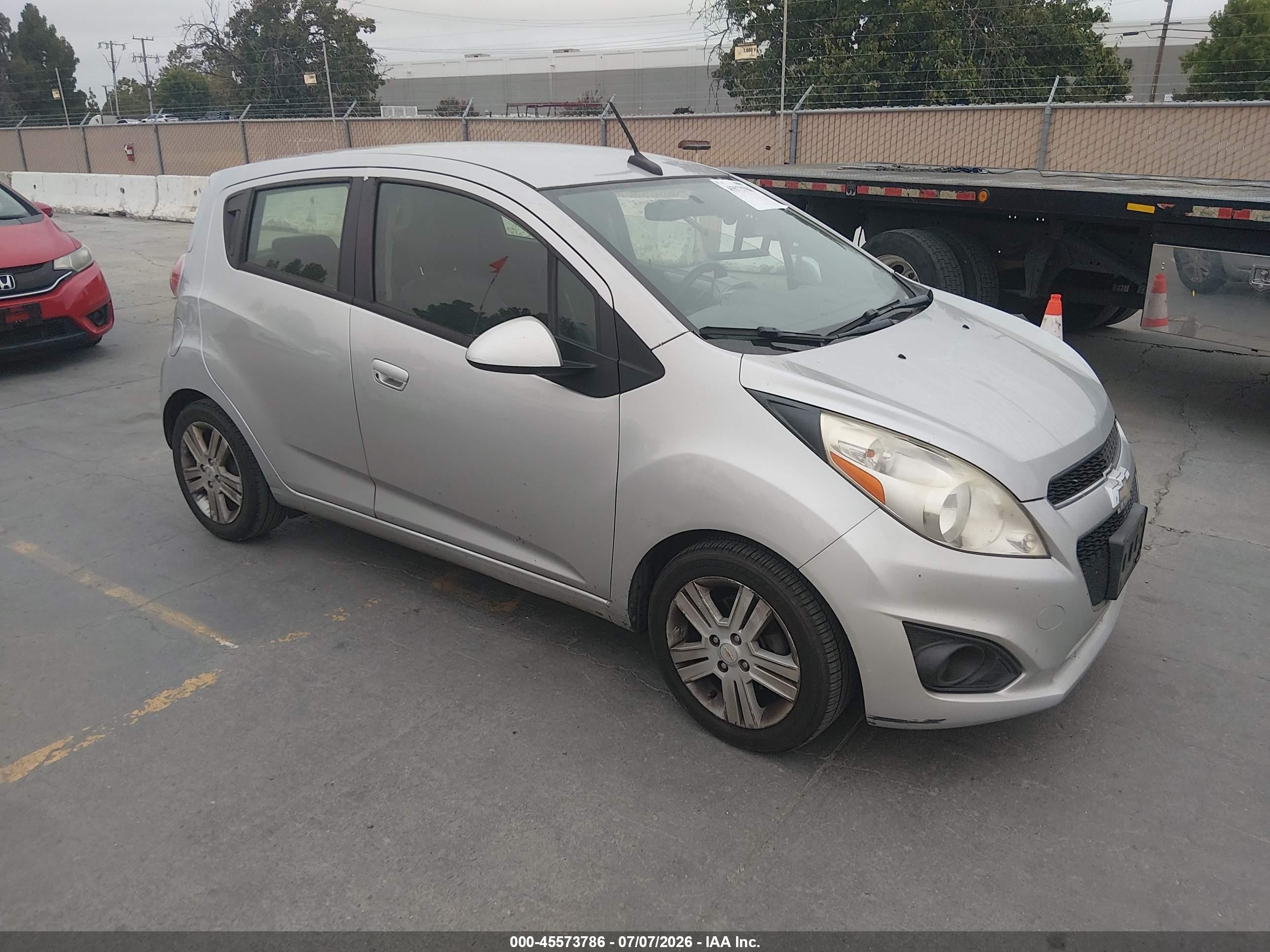 2014 Chevrolet Spark 1lt Auto Silver vin: KL8CD6S90EC553097