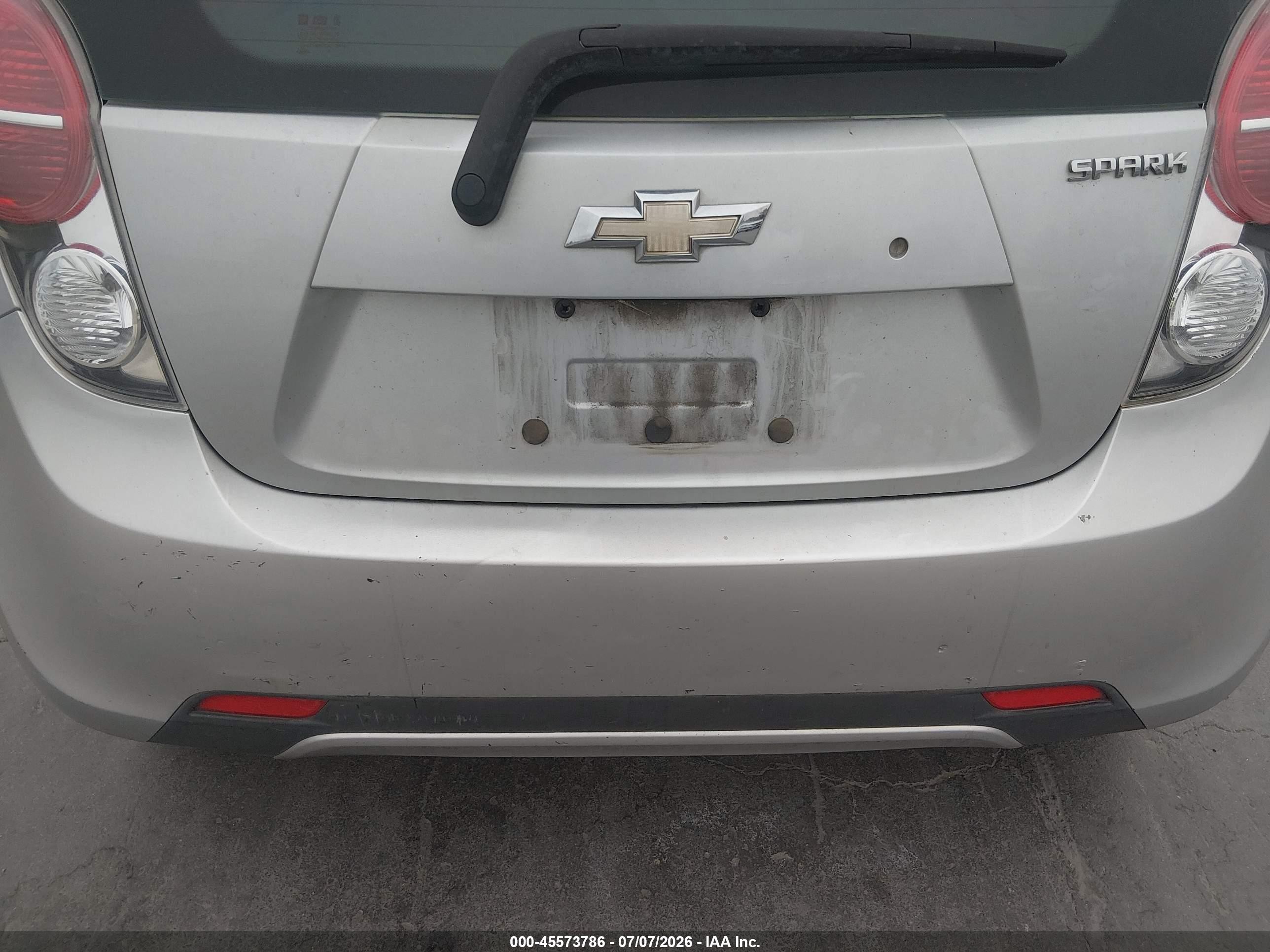 2014 Chevrolet Spark 1lt Auto Silver vin: KL8CD6S90EC553097