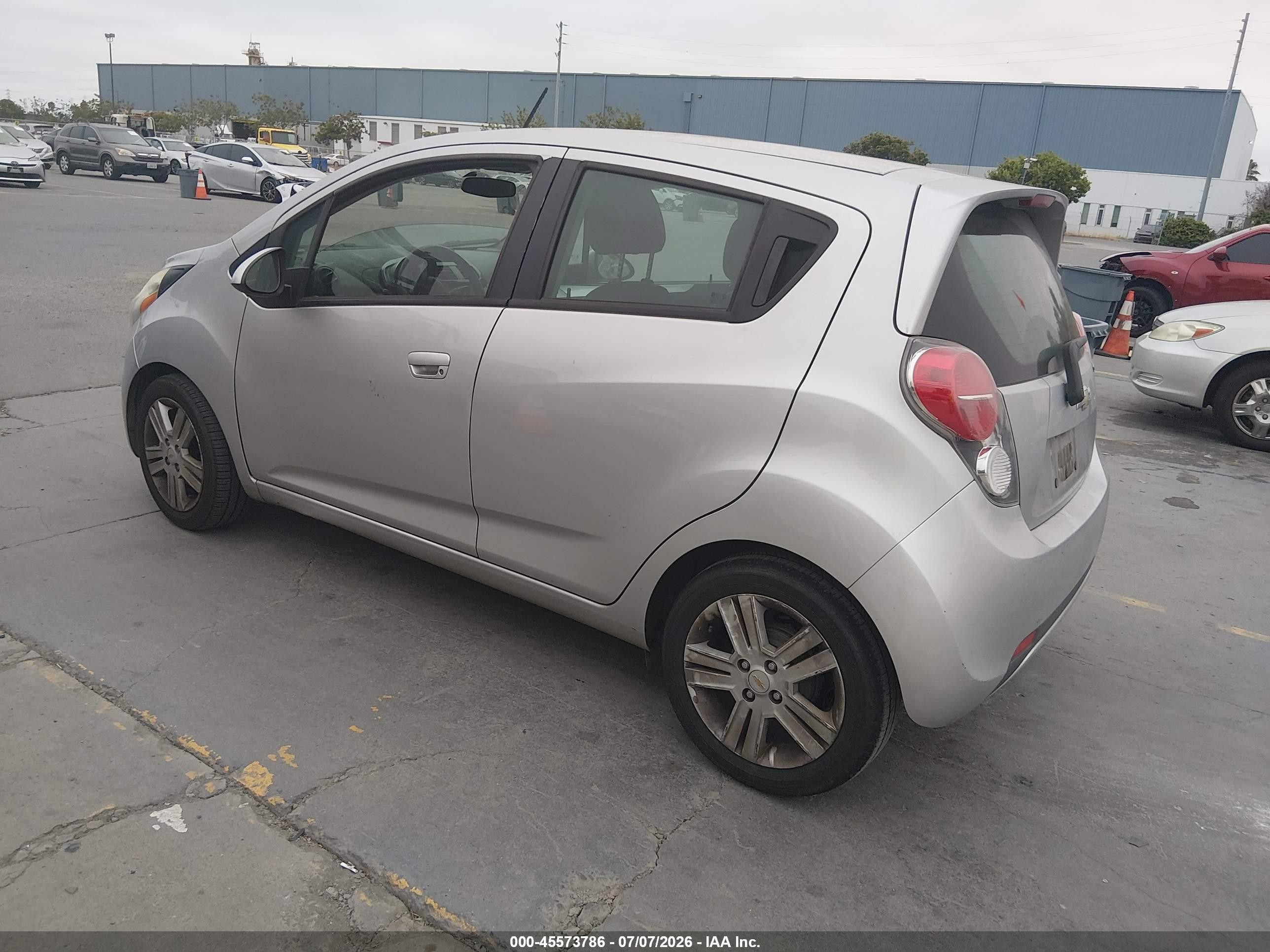 2014 Chevrolet Spark 1lt Auto Silver vin: KL8CD6S90EC553097