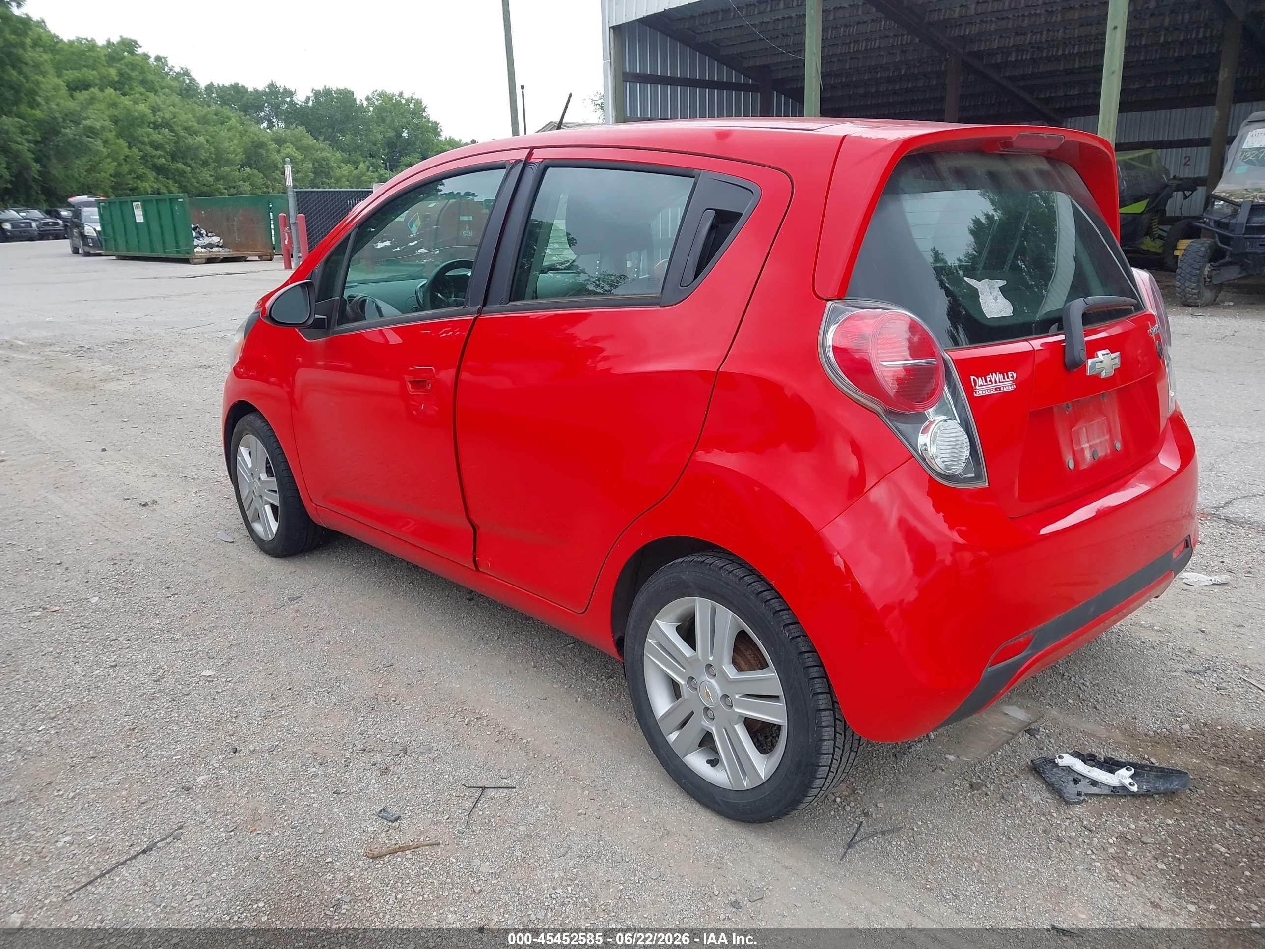 2015 Chevrolet Spark 1lt Cvt Red vin: KL8CD6S90FC733259