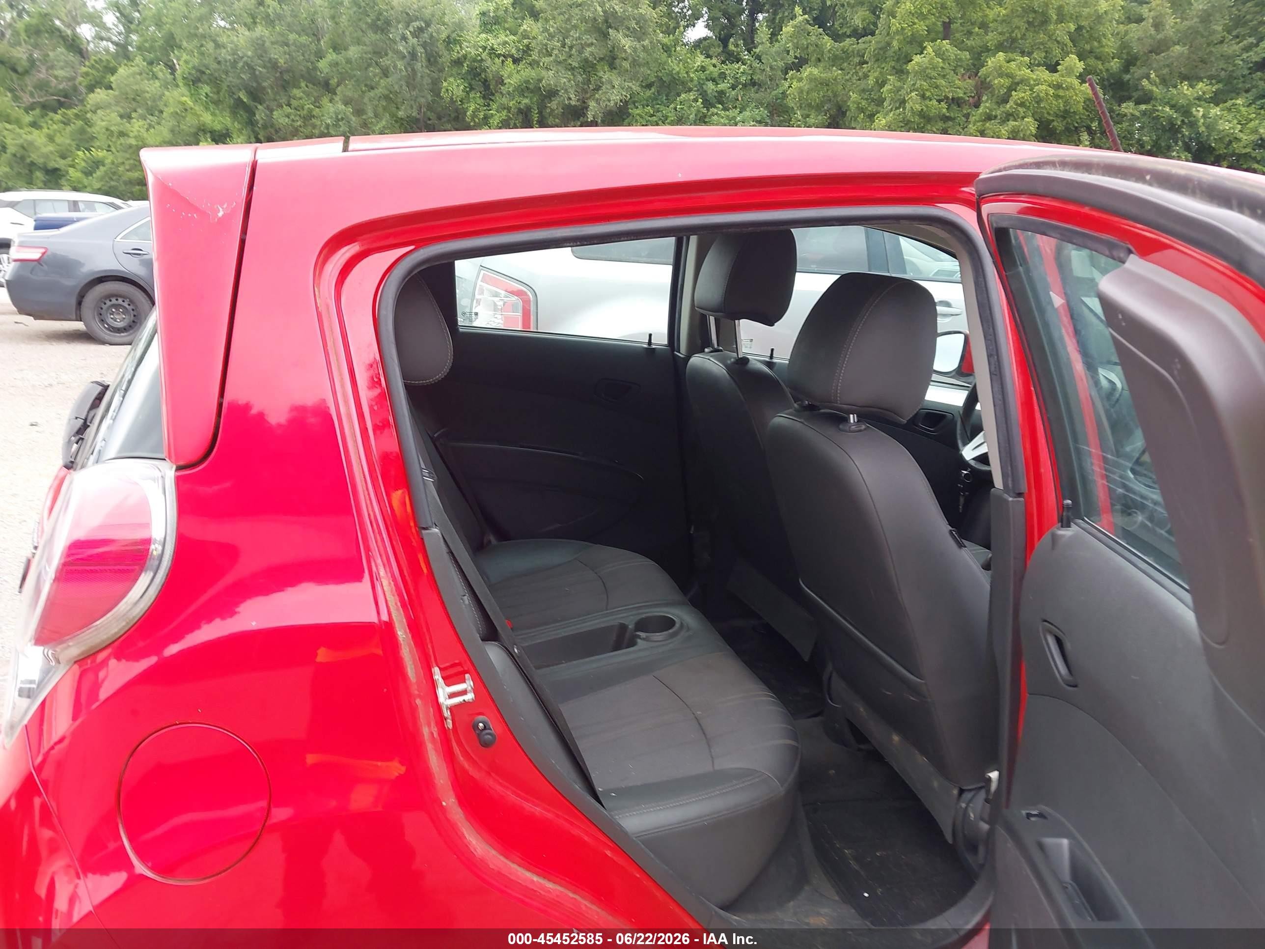 2015 Chevrolet Spark 1lt Cvt Red vin: KL8CD6S90FC733259