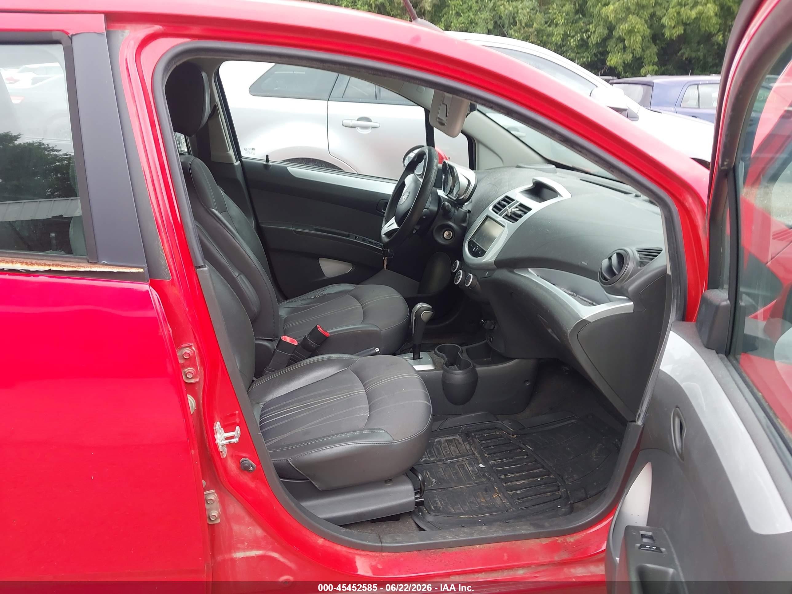 2015 Chevrolet Spark 1lt Cvt Red vin: KL8CD6S90FC733259