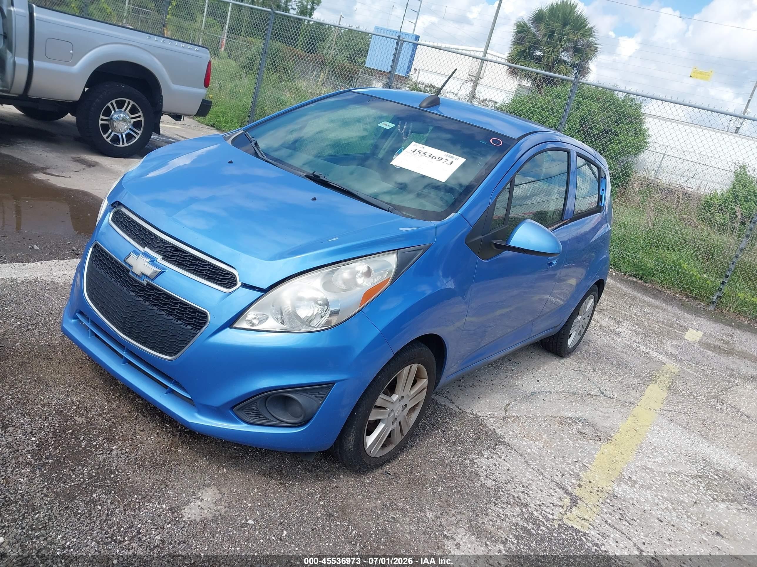 2015 Chevrolet Spark 1lt Cvt Blue vin: KL8CD6S90FC739224