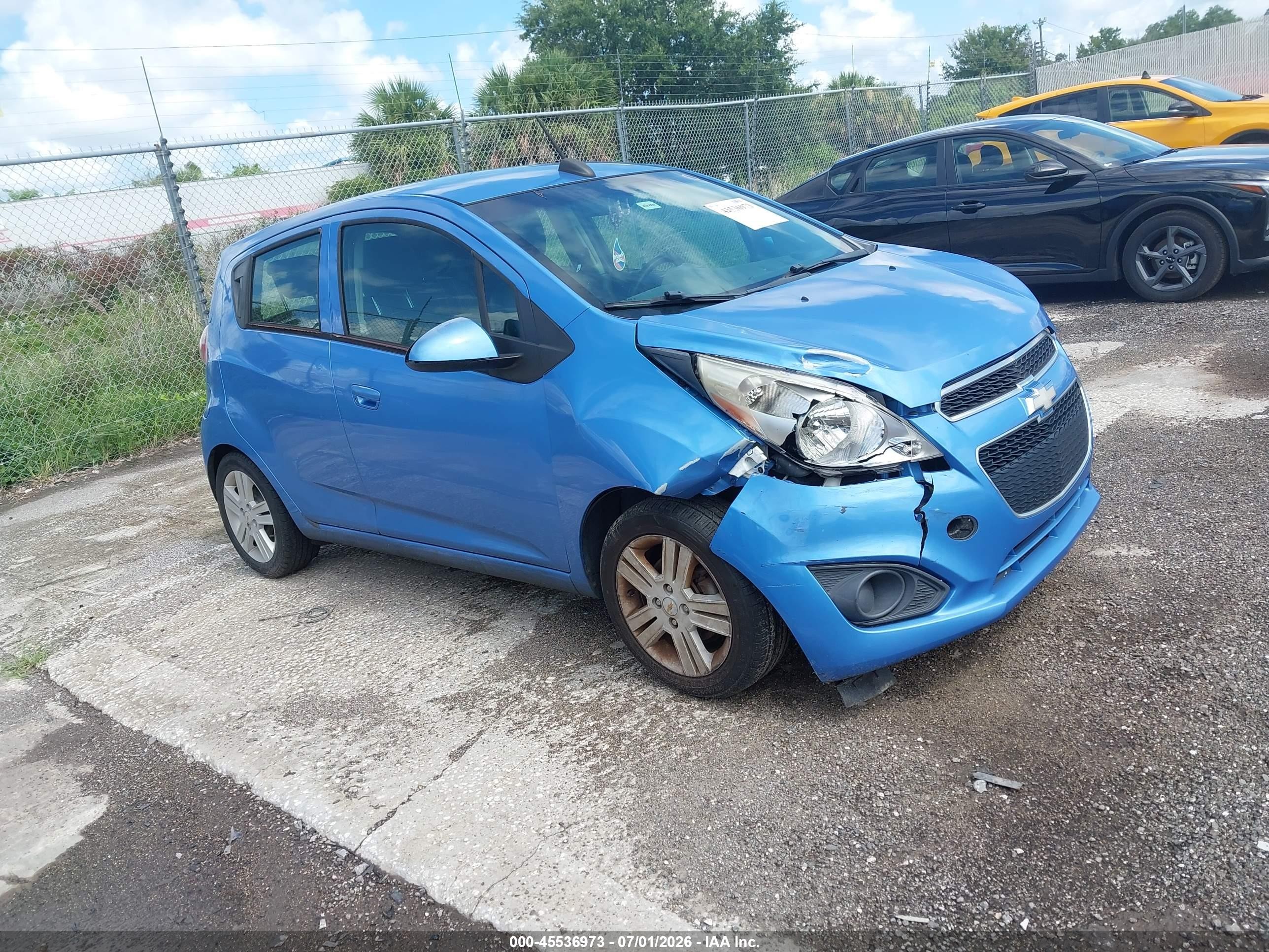 2015 Chevrolet Spark 1lt Cvt Blue vin: KL8CD6S90FC739224