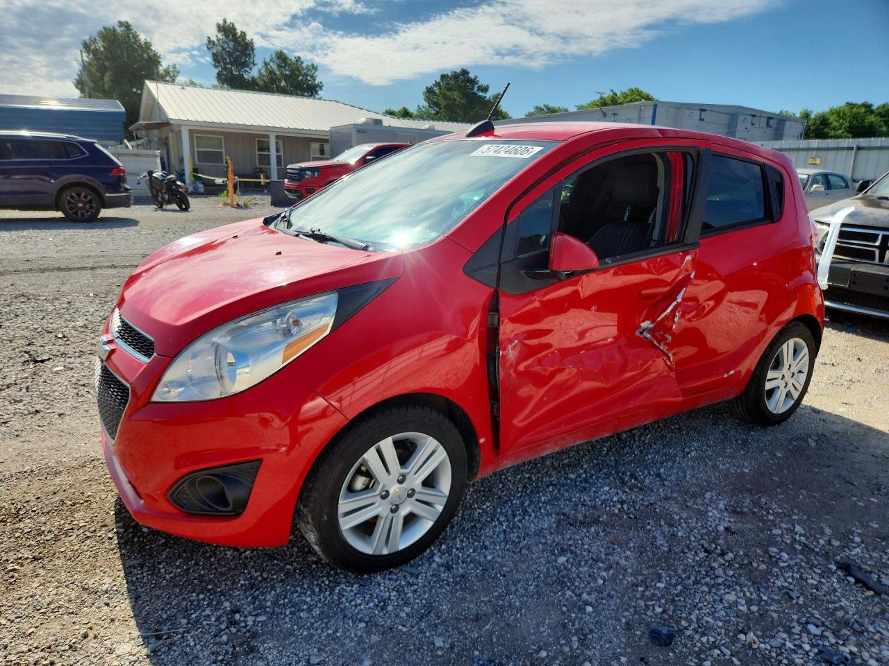 2015 Chevrolet Spark 1lt Red vin: KL8CD6S90FC809255