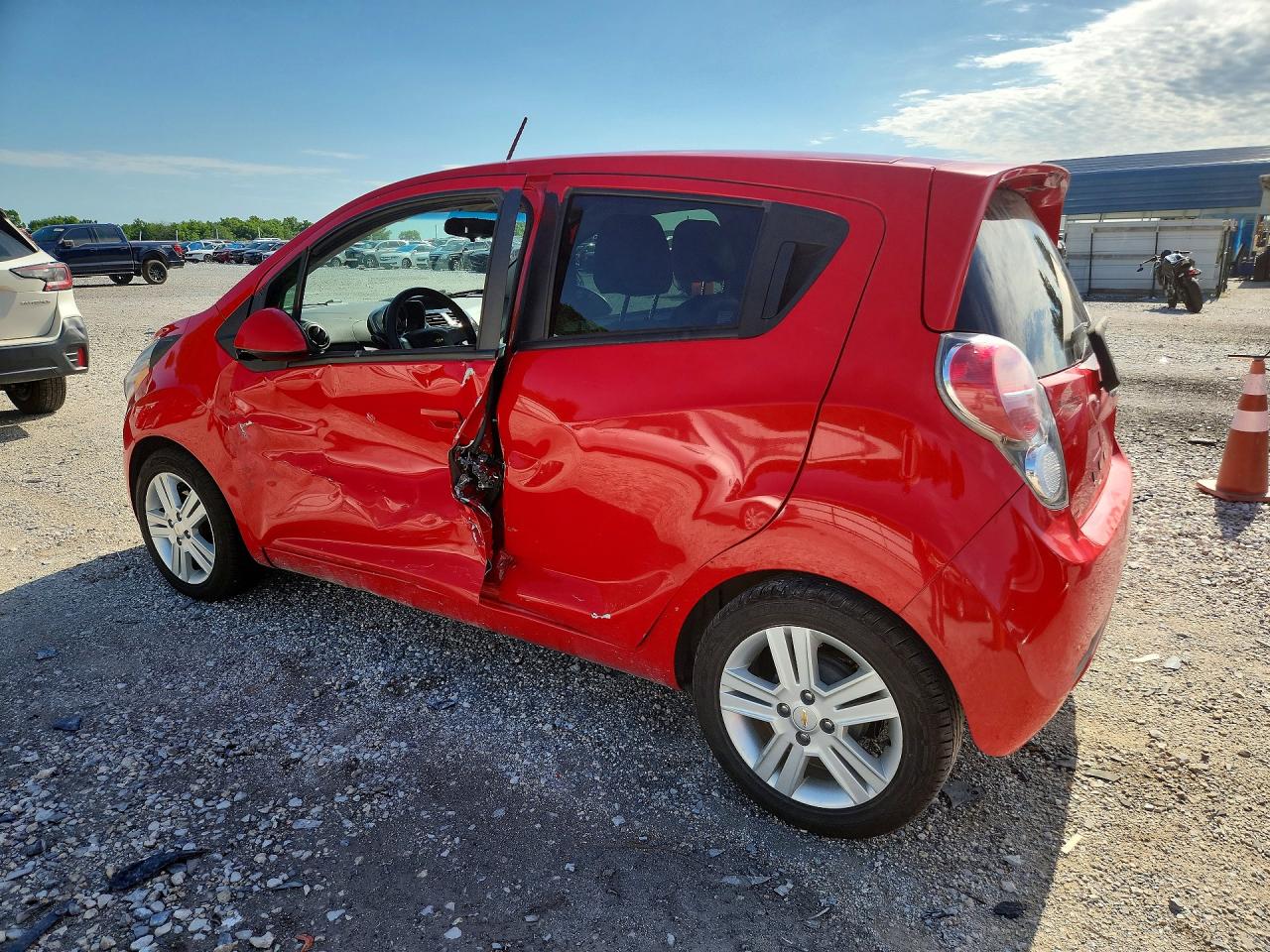 2015 Chevrolet Spark 1lt Red vin: KL8CD6S90FC809255
