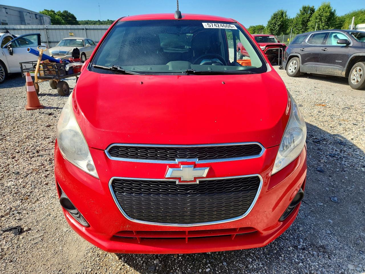 2015 Chevrolet Spark 1lt Red vin: KL8CD6S90FC809255