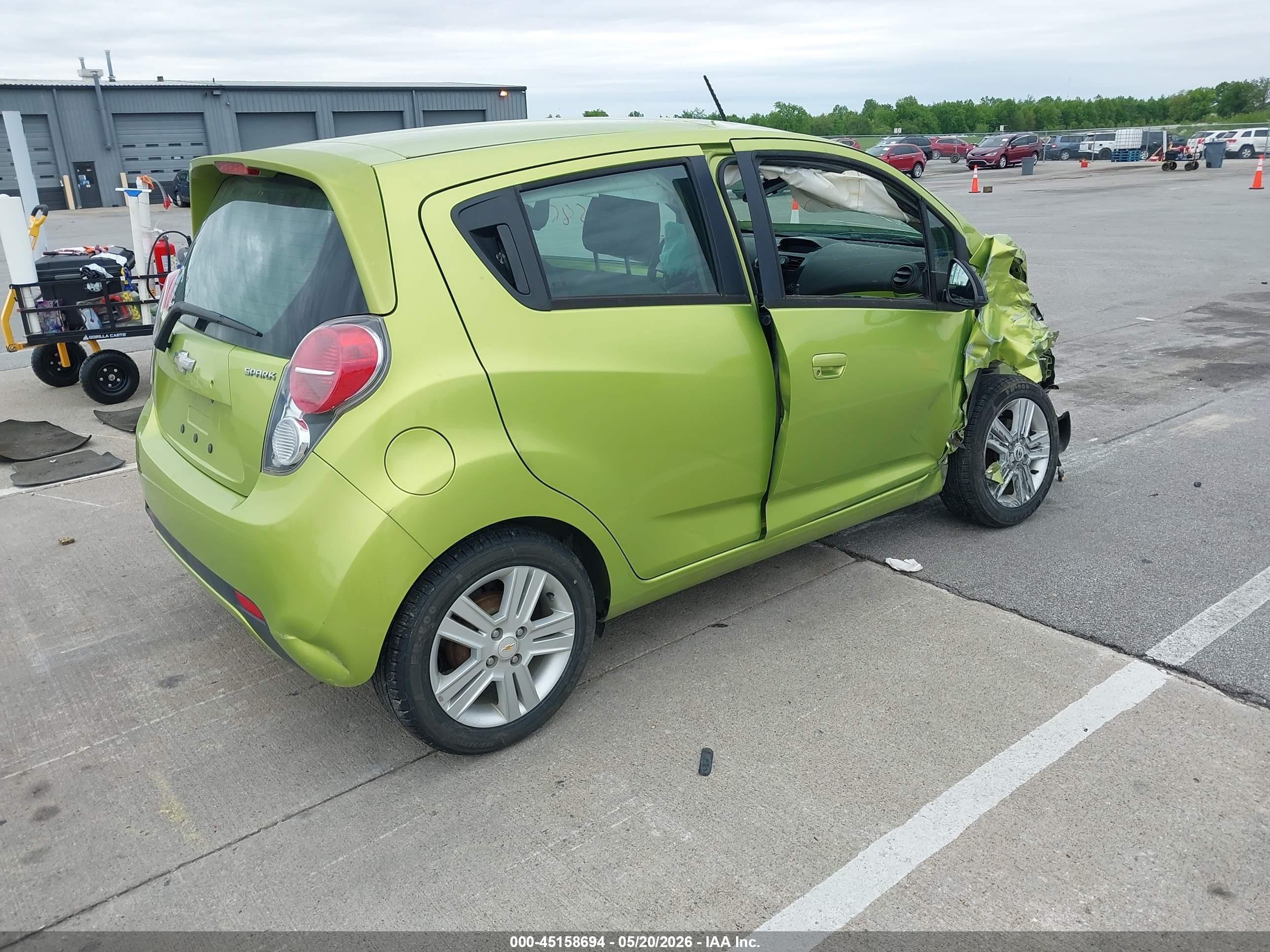 2013 Chevrolet Spark 1lt Auto Green vin: KL8CD6S91DC505560
