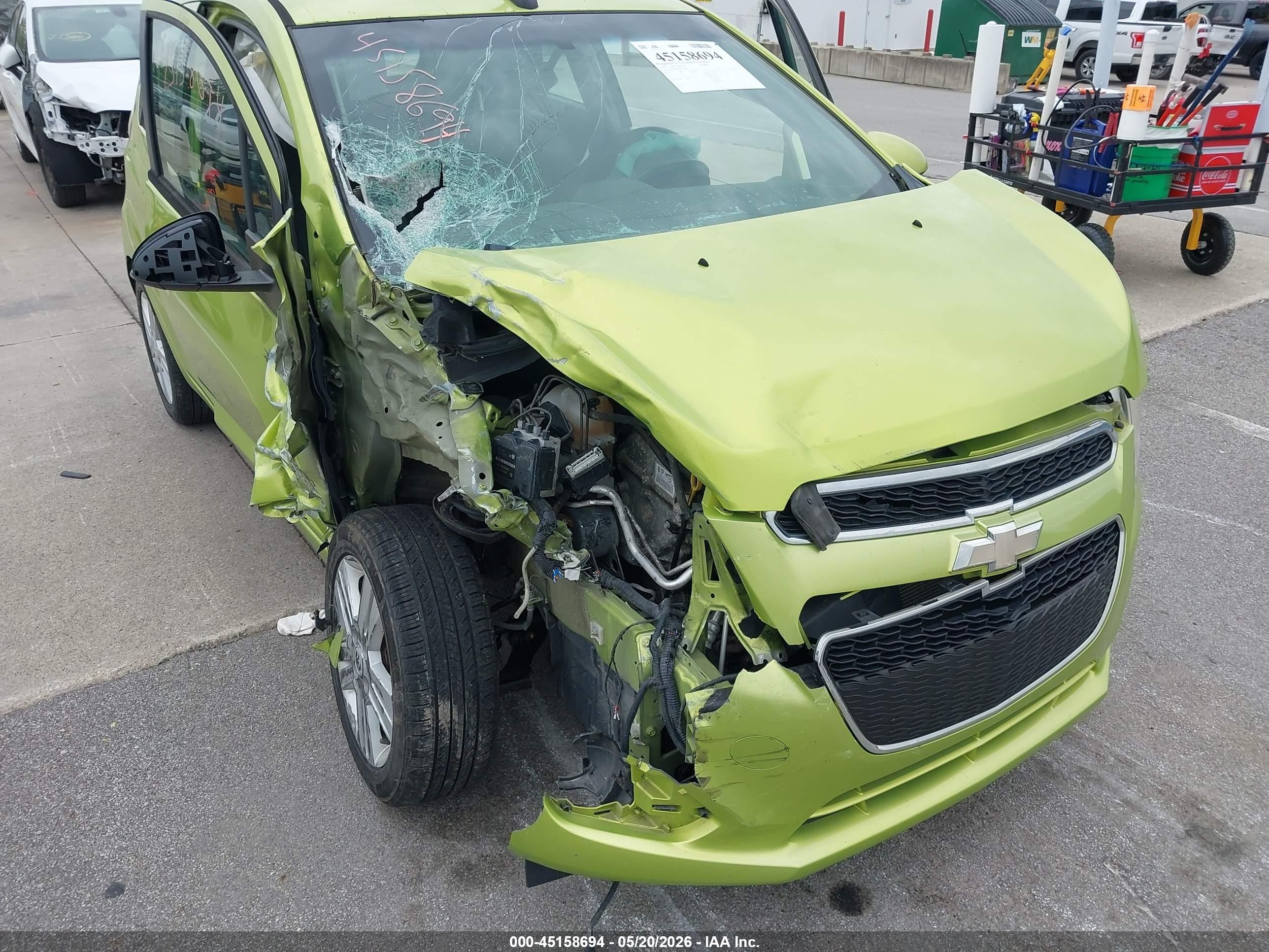 2013 Chevrolet Spark 1lt Auto Green vin: KL8CD6S91DC505560