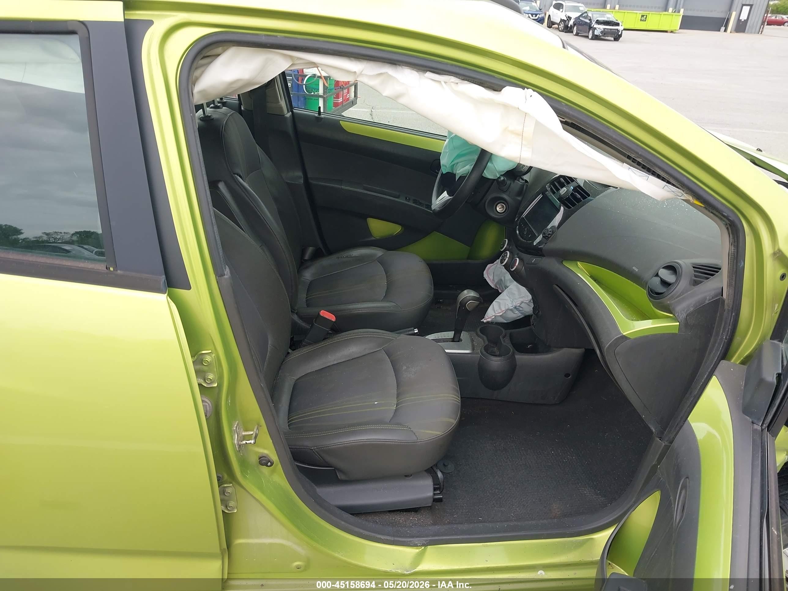 2013 Chevrolet Spark 1lt Auto Green vin: KL8CD6S91DC505560