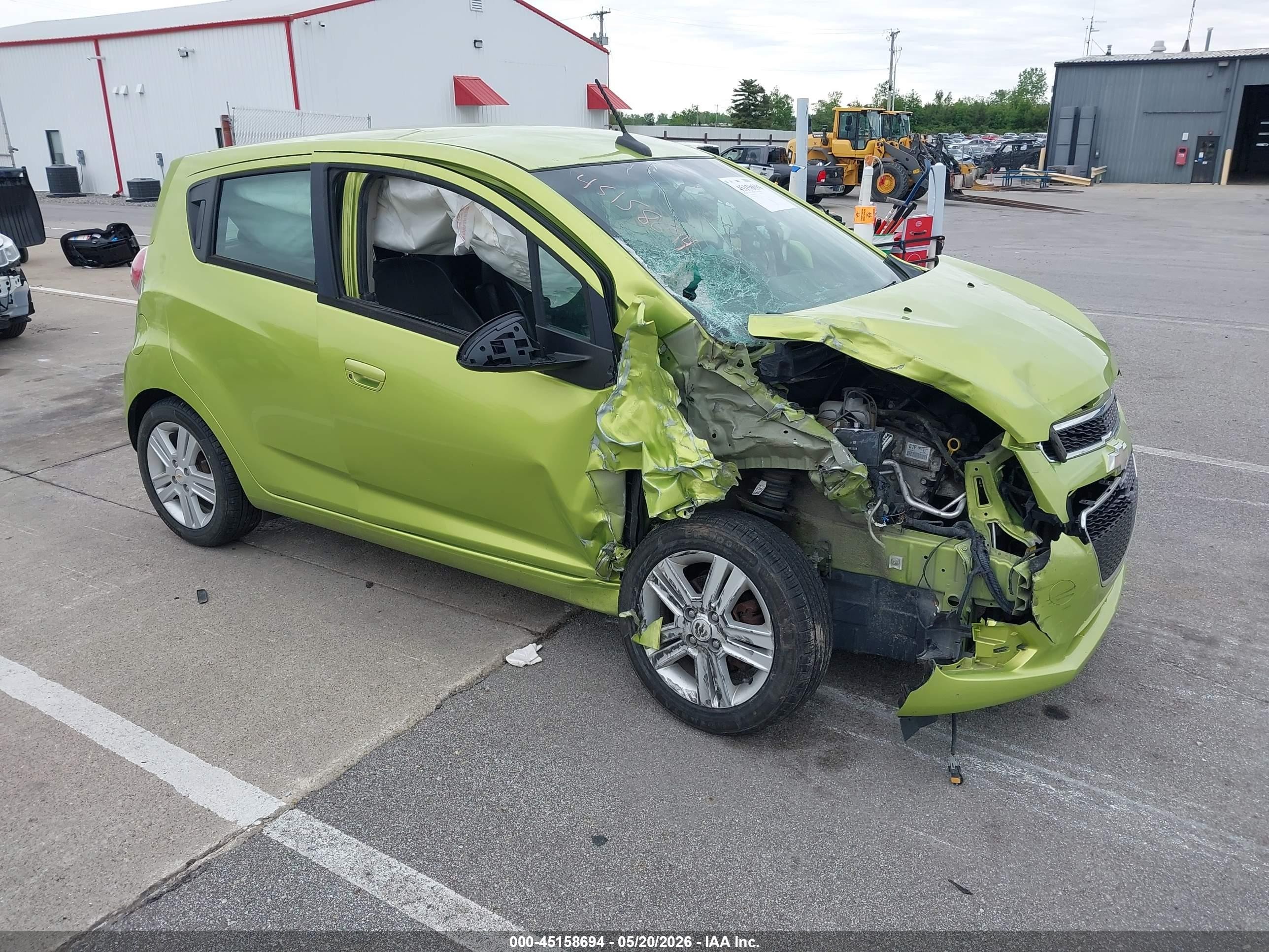 2013 Chevrolet Spark 1lt Auto Green vin: KL8CD6S91DC505560