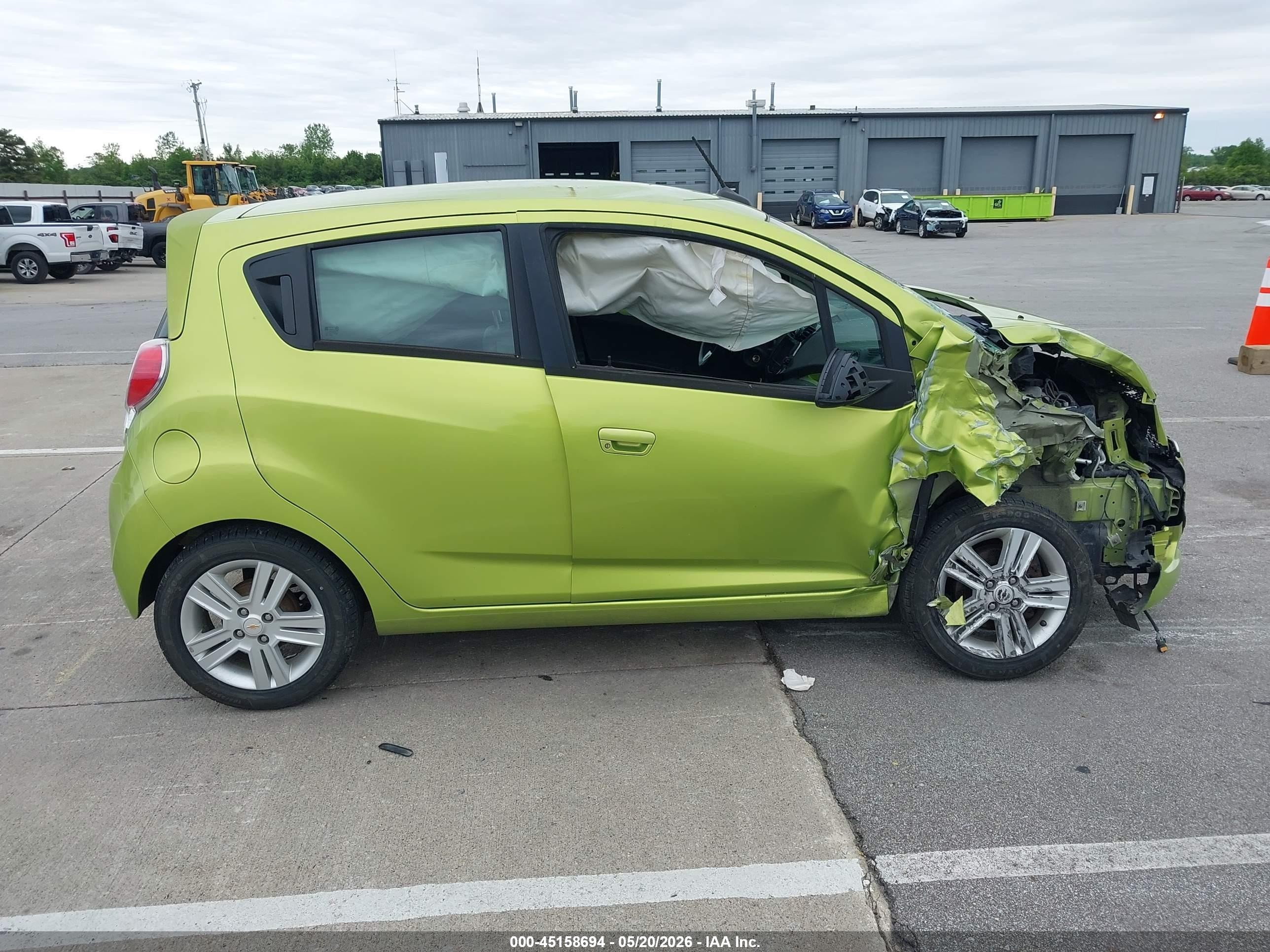2013 Chevrolet Spark 1lt Auto Green vin: KL8CD6S91DC505560