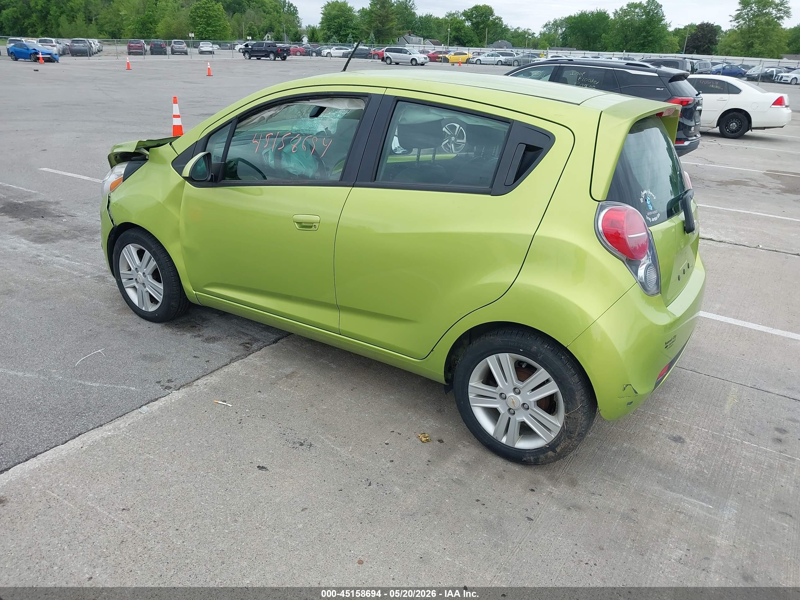 2013 Chevrolet Spark 1lt Auto Green vin: KL8CD6S91DC505560